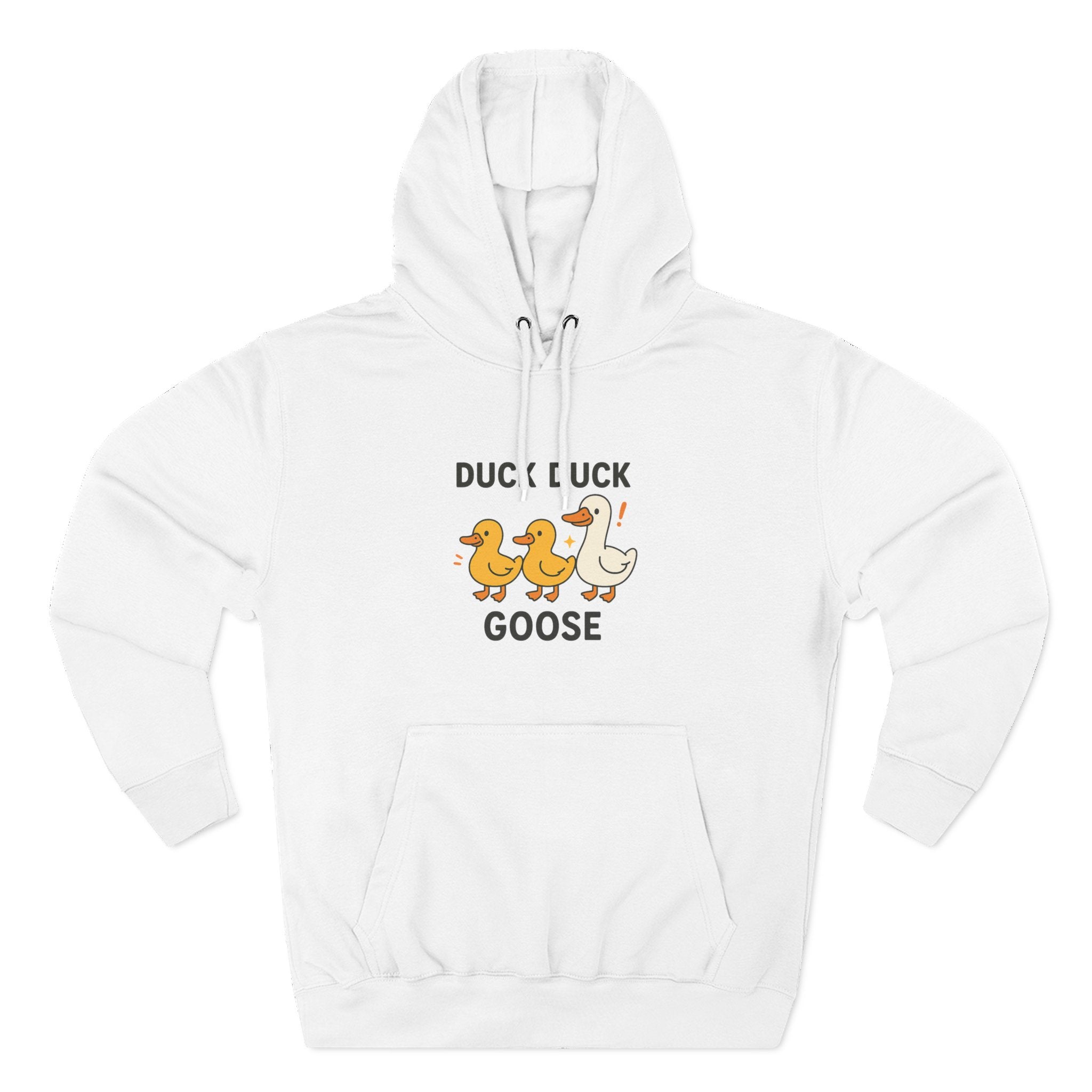 Cute Duck Duck Goose Hoodie, Funny Fleece Sweatshirt, Gift for Kids and Adults, Perfect for Fall and Casual Wear