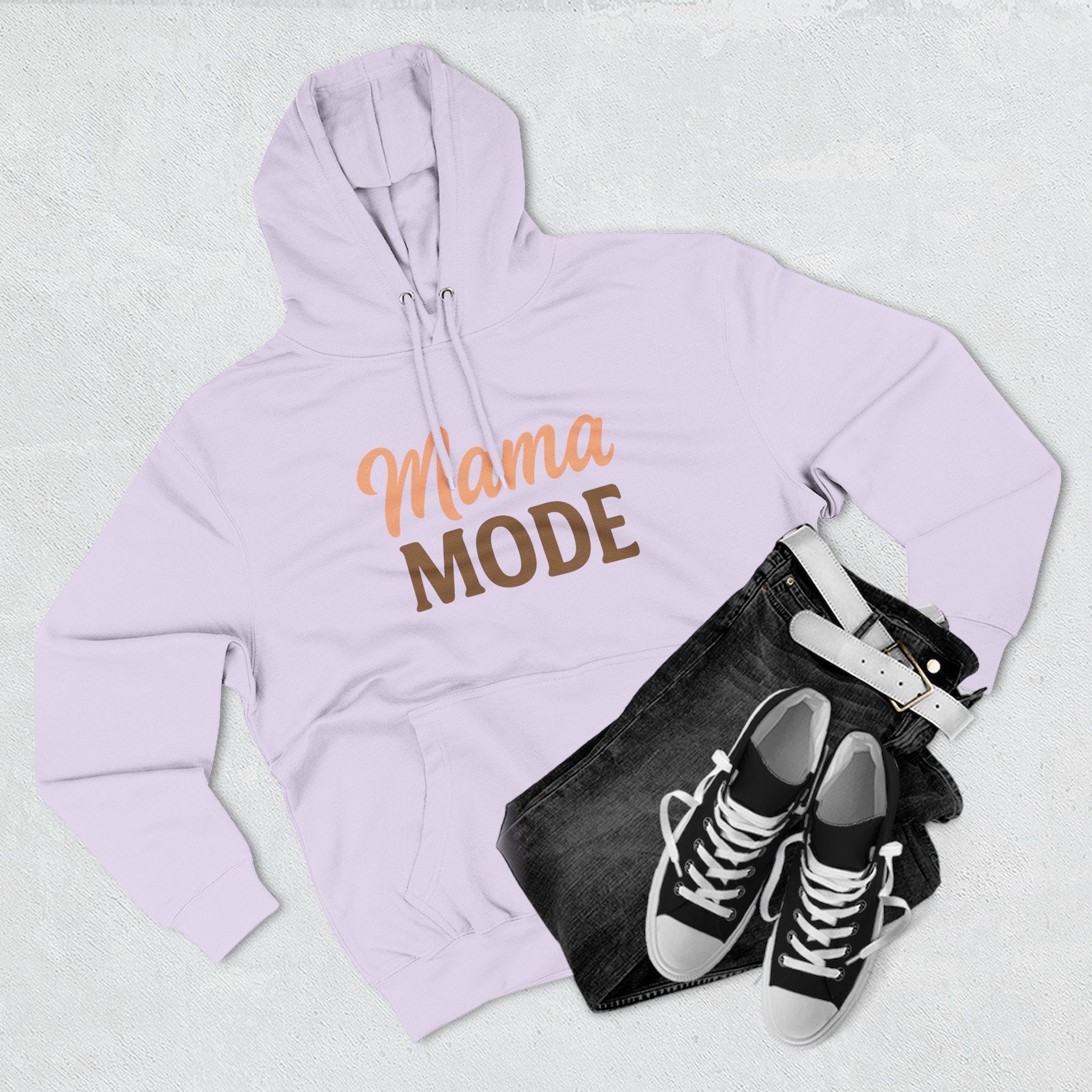 Mama Mode Hoodie — Cozy Casual Fleece Sweatshirt for Moms