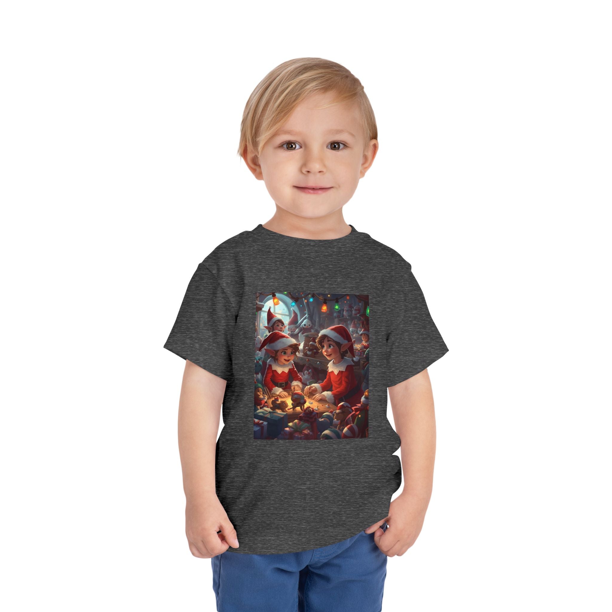 Christmas Toddler Tee, Cute Holiday Shirt, Elf Design, Kids Christmas Outfit, Fun Xmas Gift, Toddler Apparel