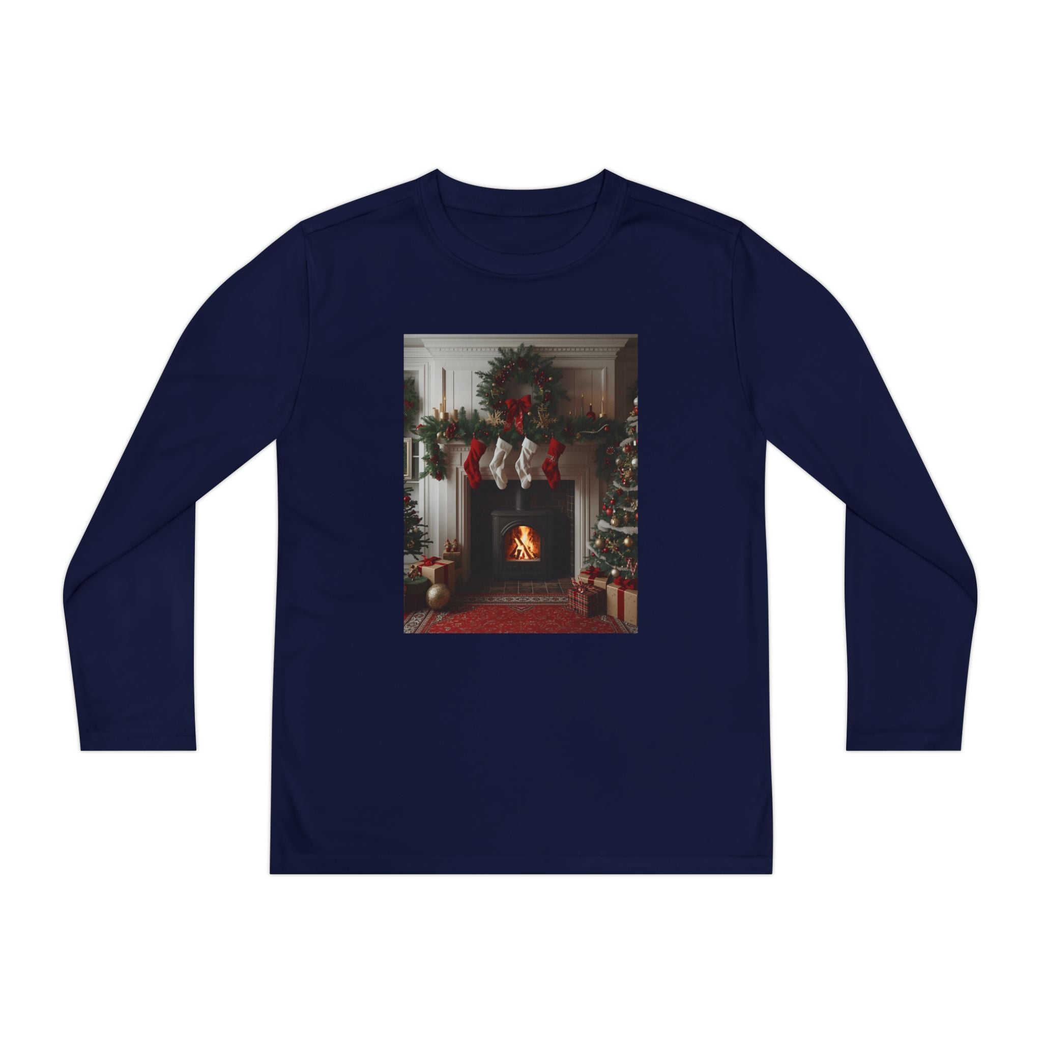 Cozy Christmas Youth Long Sleeve Competitor Tee