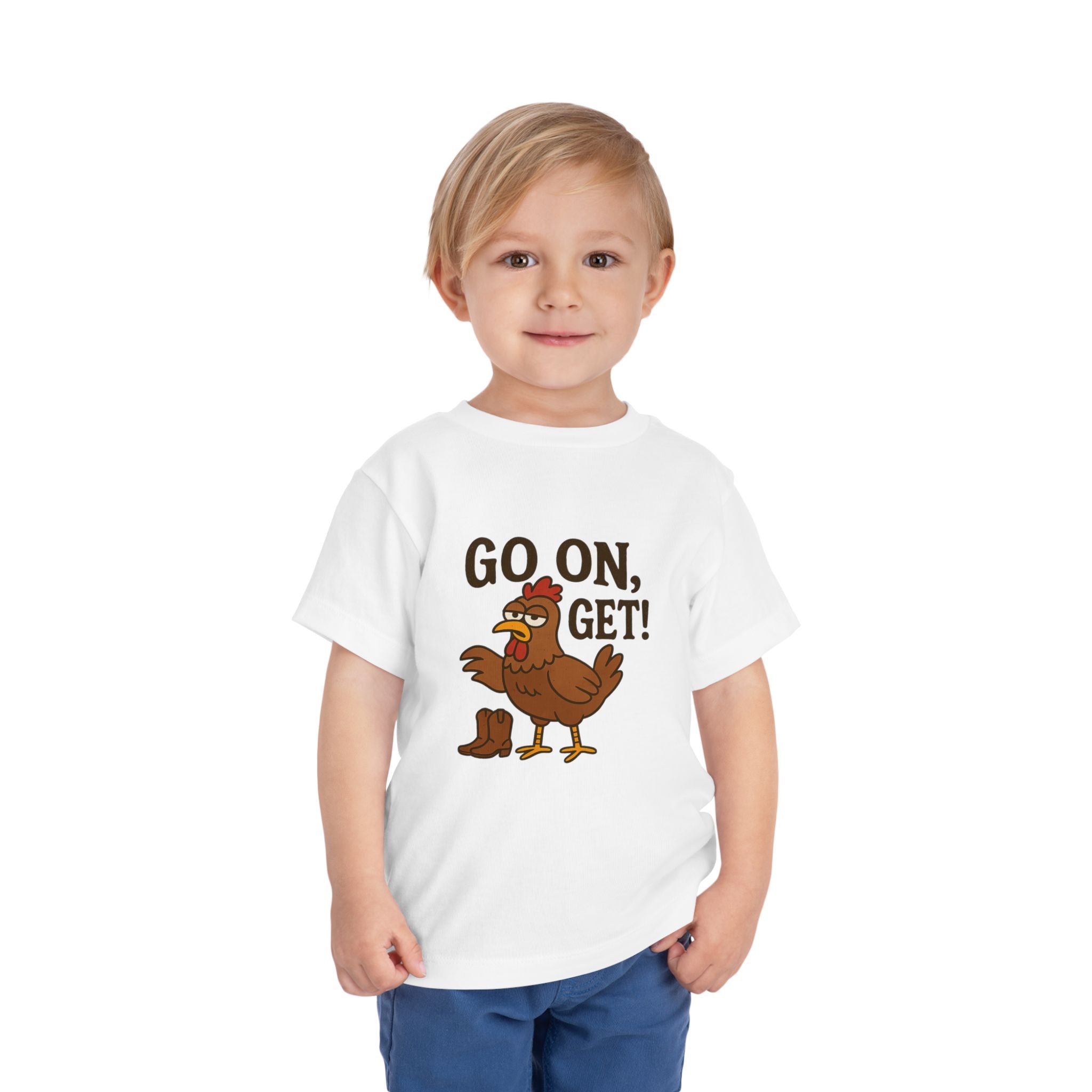 Go On Get Funny Toddler Short Sleeve Tee