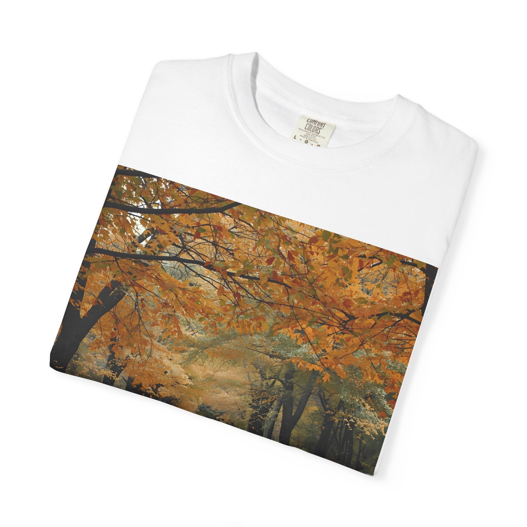 Autumn Pathway T-Shirt | Nature Lover Gift, Fall Fashion, Unisex Tee, Seasonal Wear, Cozy Vibes