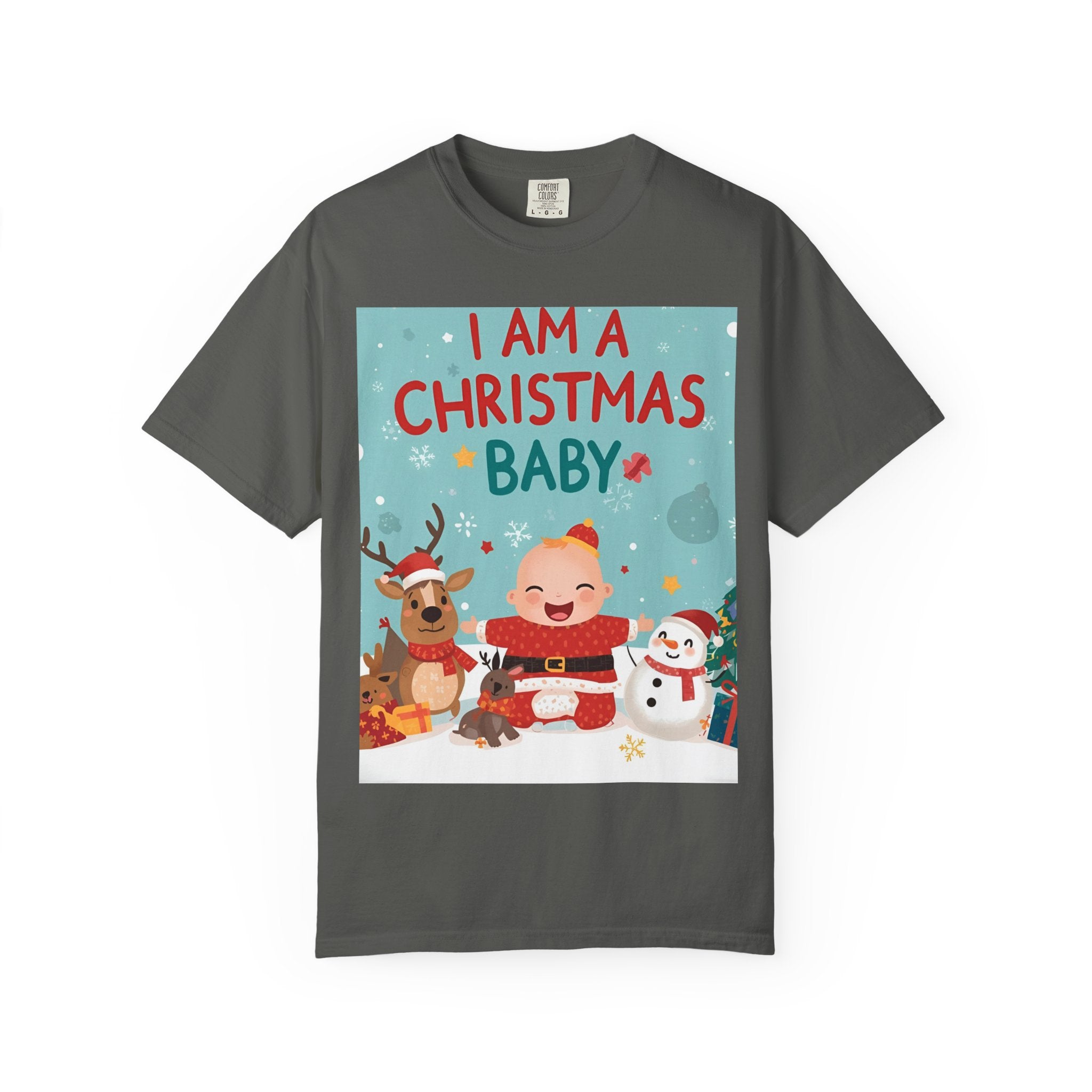 Christmas Baby T-shirt, Cute Christmas Shirt, Holiday Gift, Family Matching Tee, Unisex Kids Christmas Apparel, Baby's First Christmas