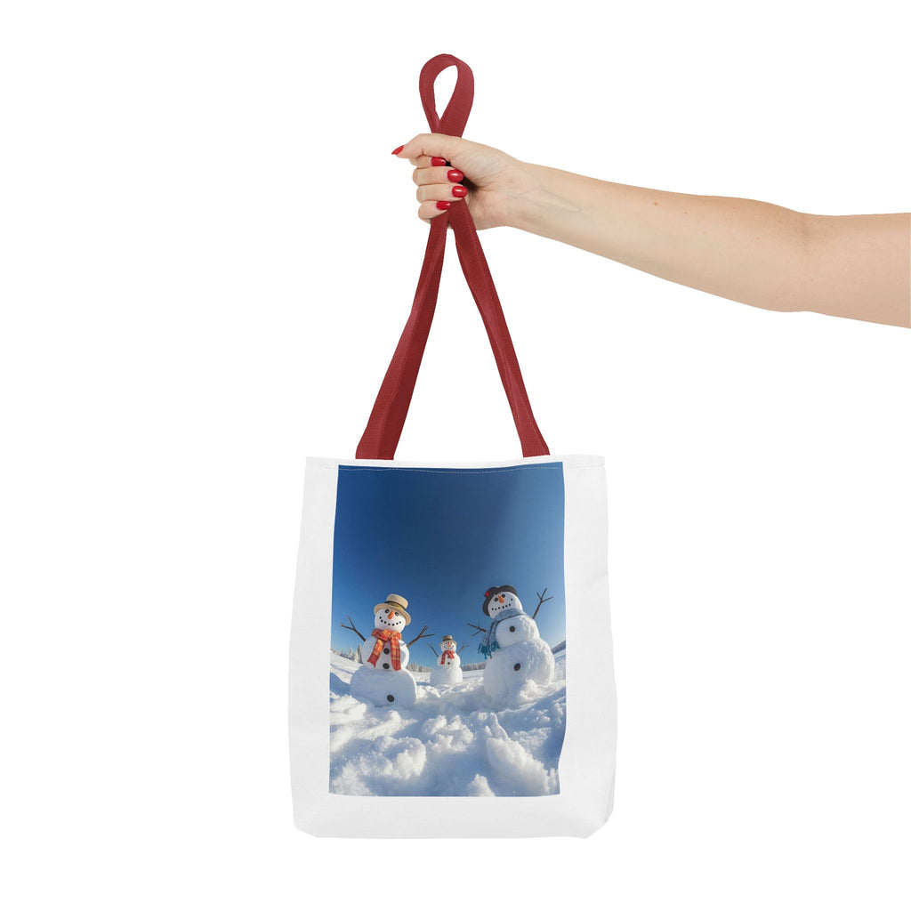 Festive Christmas Snowman Family Tote Bag (AOP)