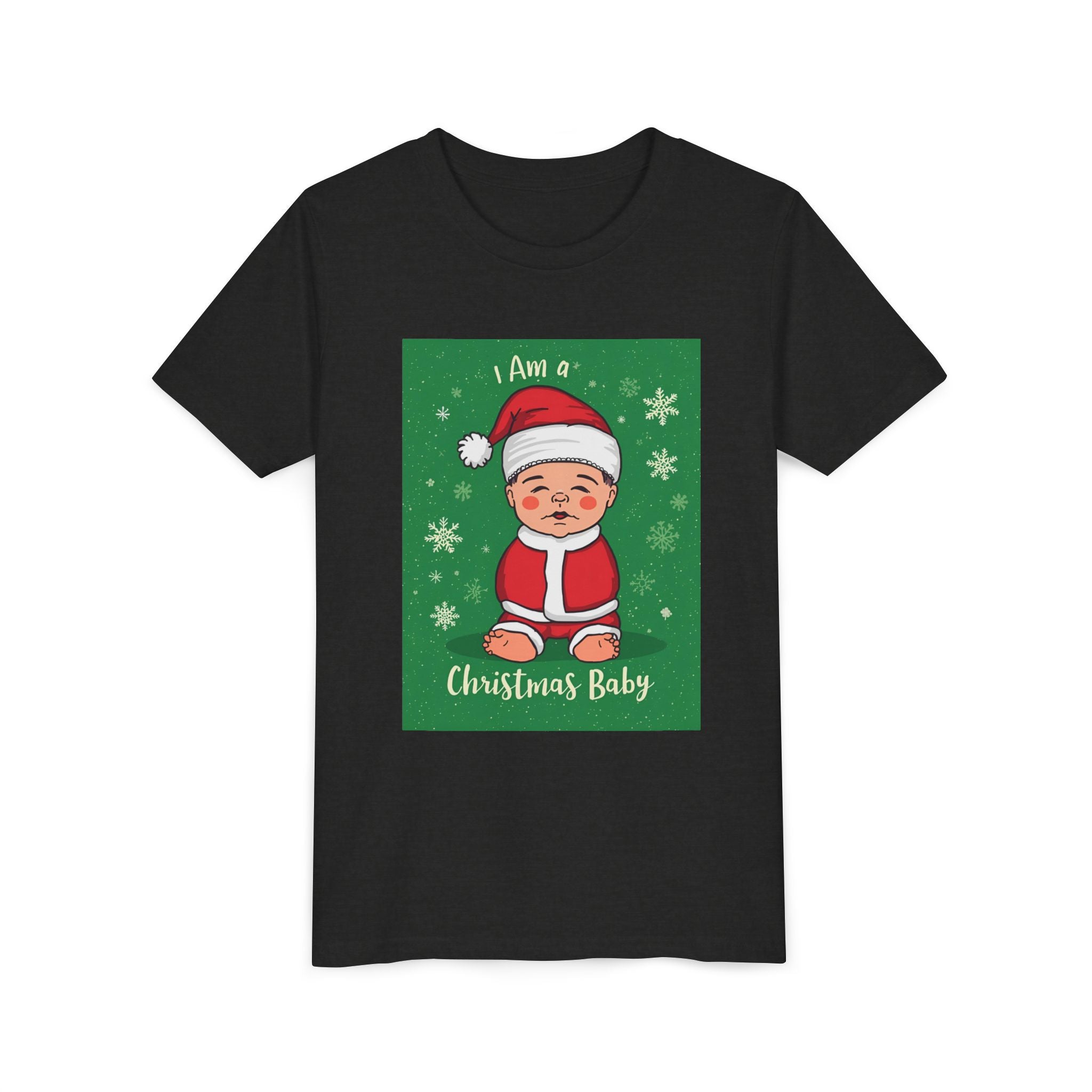 I Am A Christmas Baby Youth Short Sleeve Tee