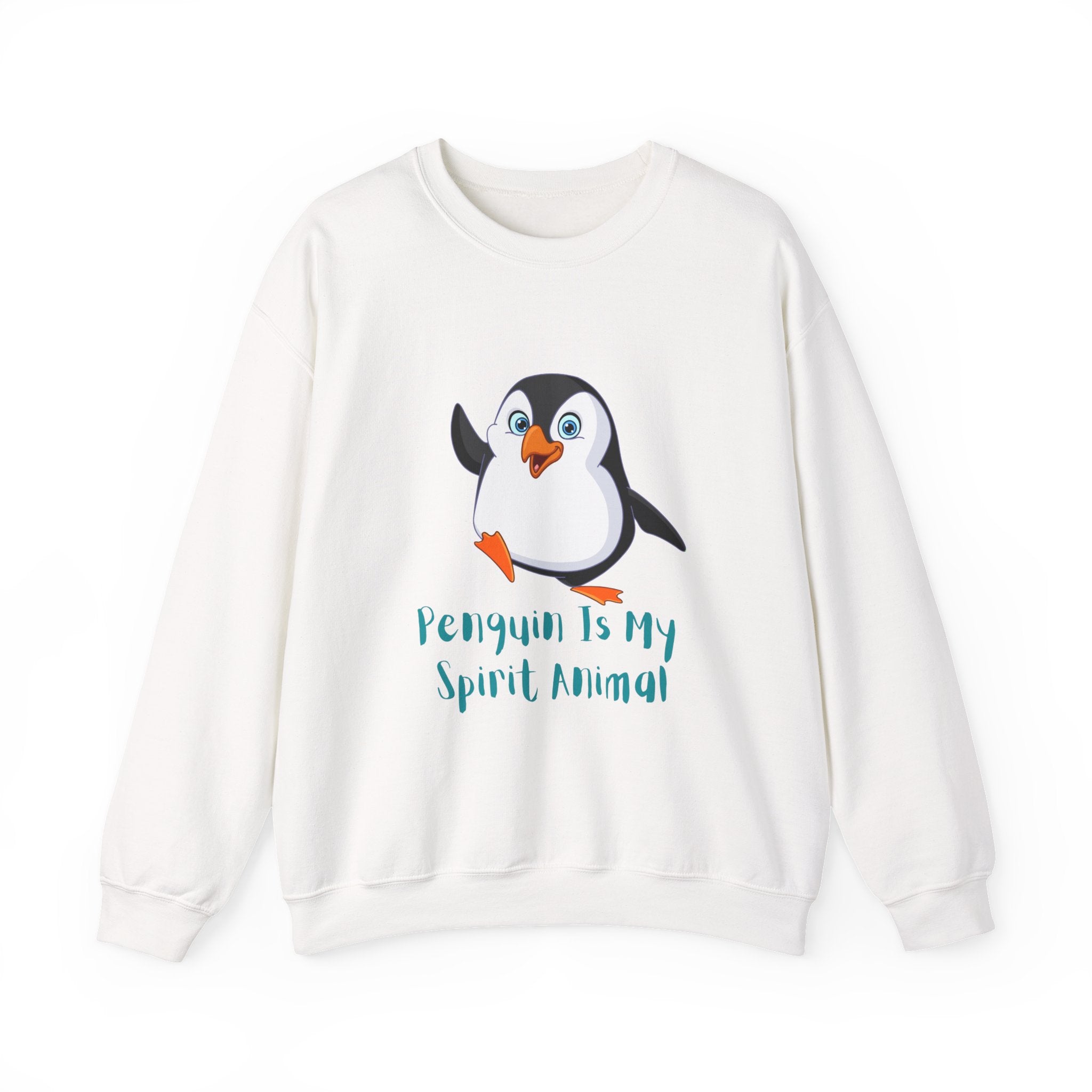 Penguin Spirit Animal Crewneck Sweatshirt - Cozy Gift for Animal Lovers, Winter Layer, Cute Sweatshirt, Funny Gift, Casual Wear
