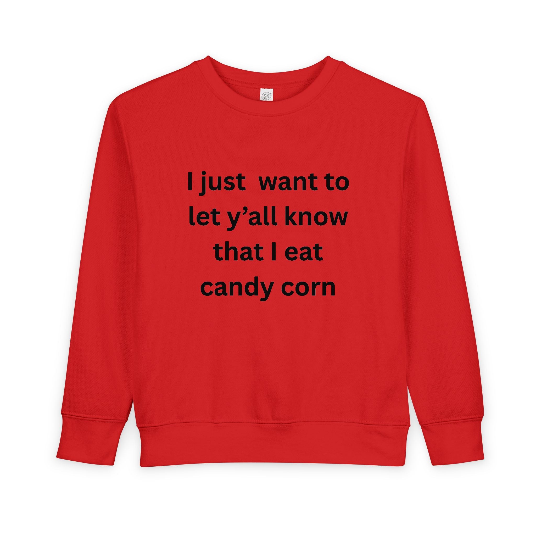 I Eat Candy Corn Toddler Sweatshirt - Fun Candy Corn Design, Kids Fall Apparel, Halloween Outfit, Cozy Toddler Clothes, Unique Gift for Toddlers