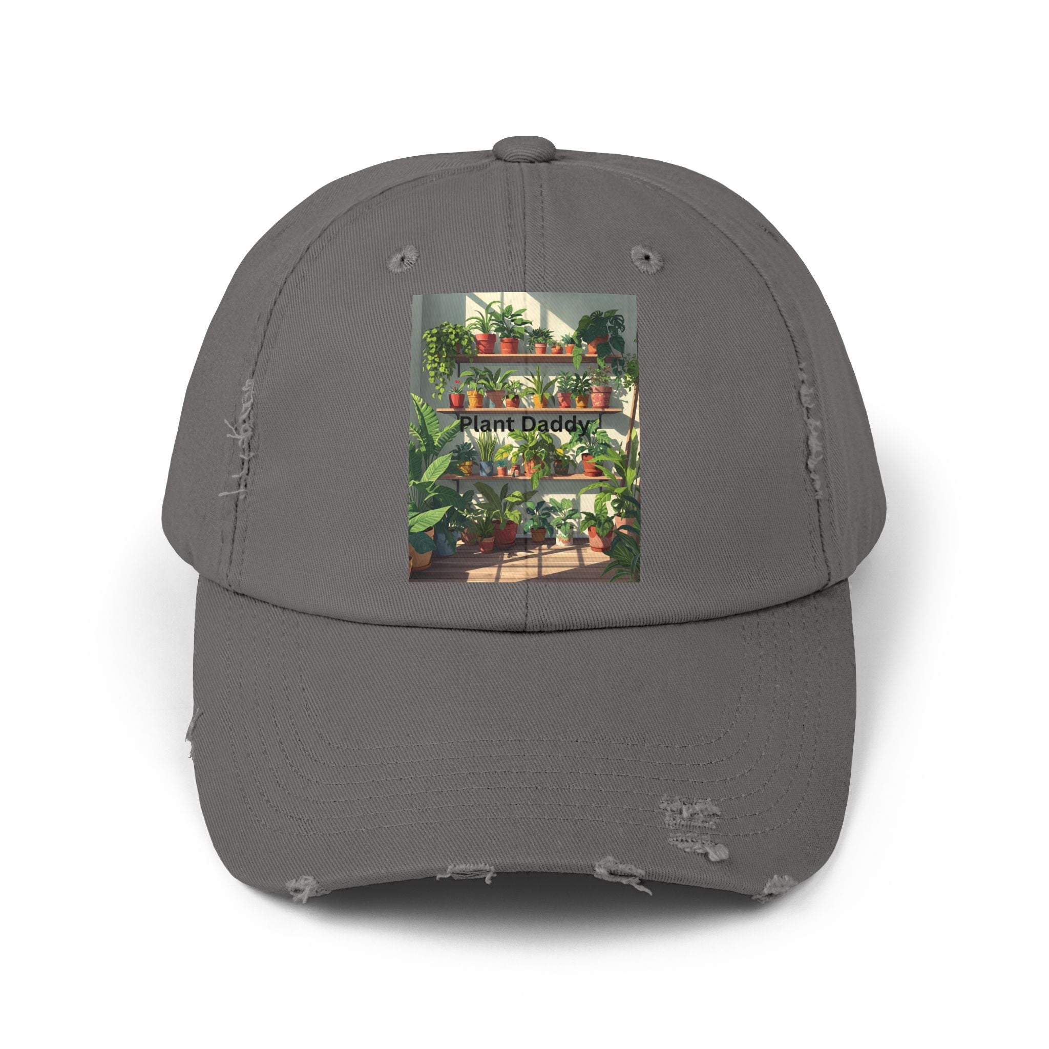 Plant Daddy Distressed Cap | Perfect Gift for Plant Lovers | Casual Style | Gardening Cap | Unisex Trendy Headwear