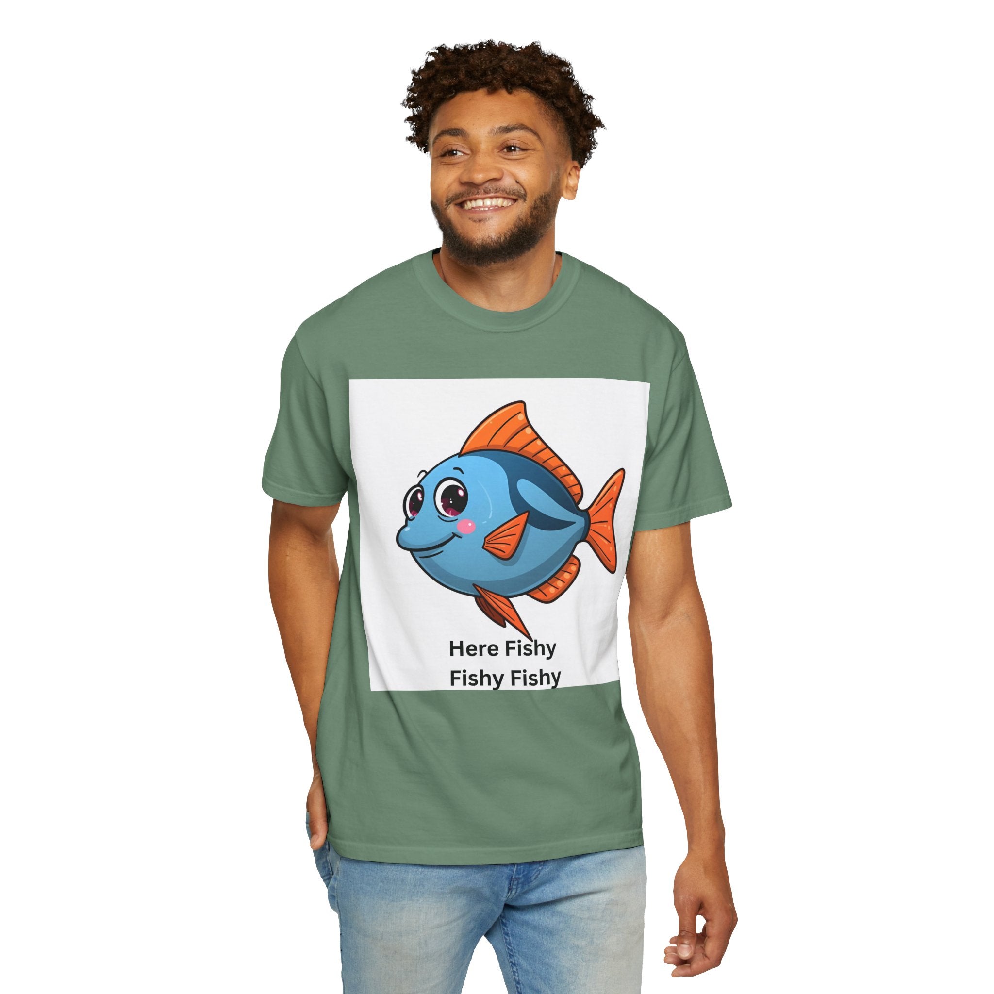 Fishy Fishy Fishy Unisex Garment-Dyed T-shirt