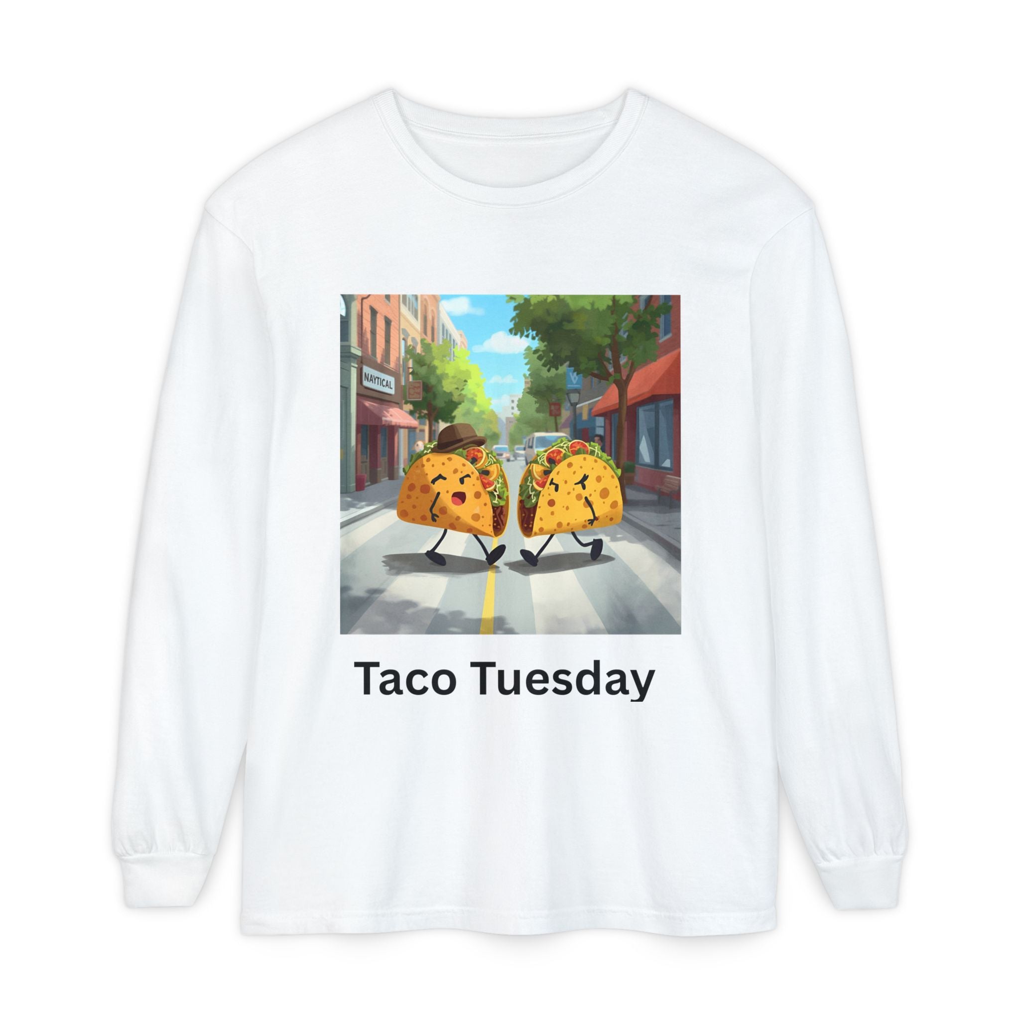 Taco Tuesday Unisex Garment-dyed Long Sleeve T-Shirt