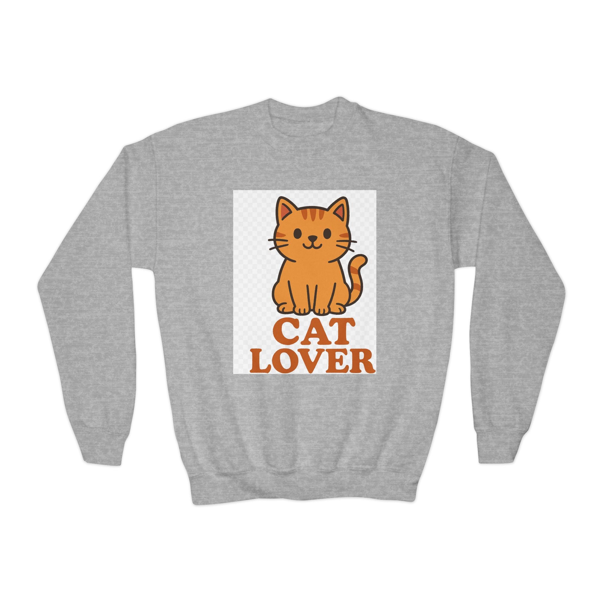 Cat Lover Youth Crewneck Sweatshirt