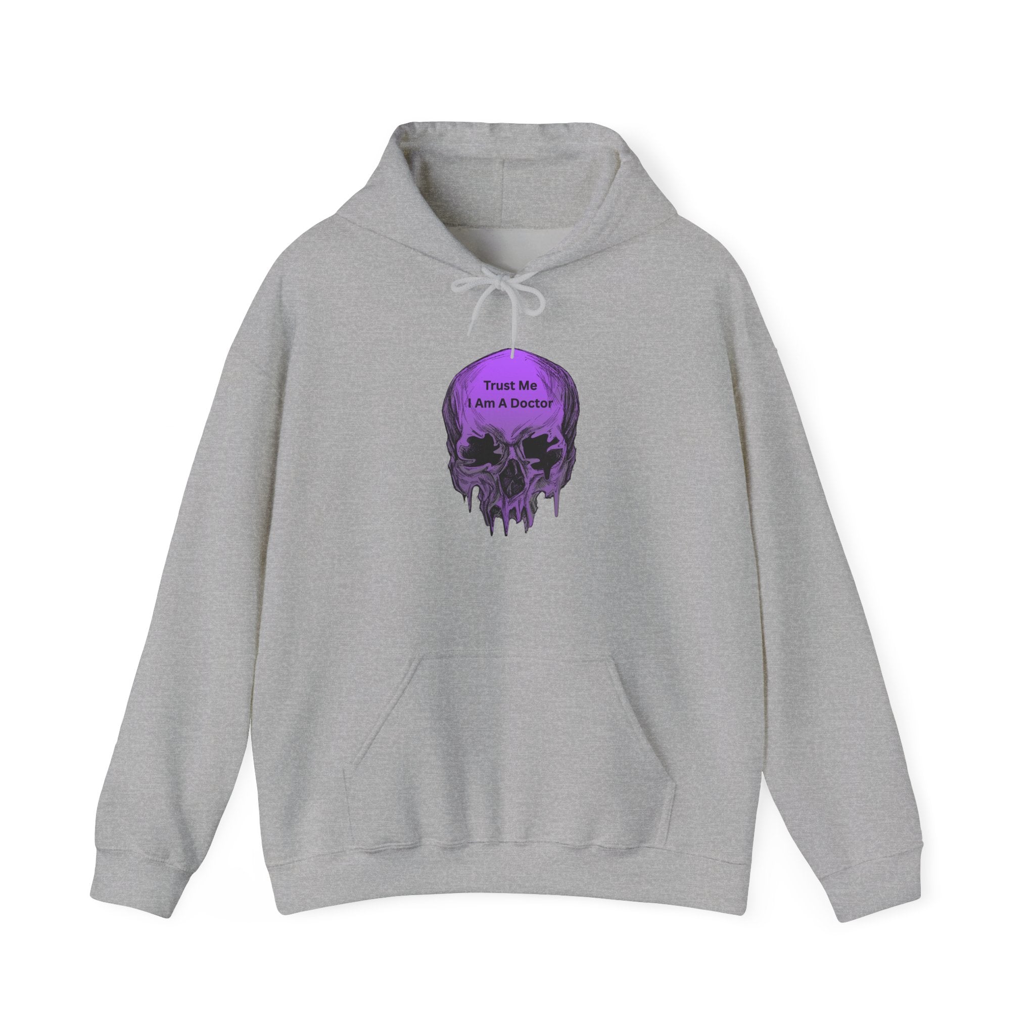 Skull Graphic Hoodie - Trust Me I Am A Boosted Spirit, Cozy Sweatshirt for Halloween, Casual Wear, Unique Gift