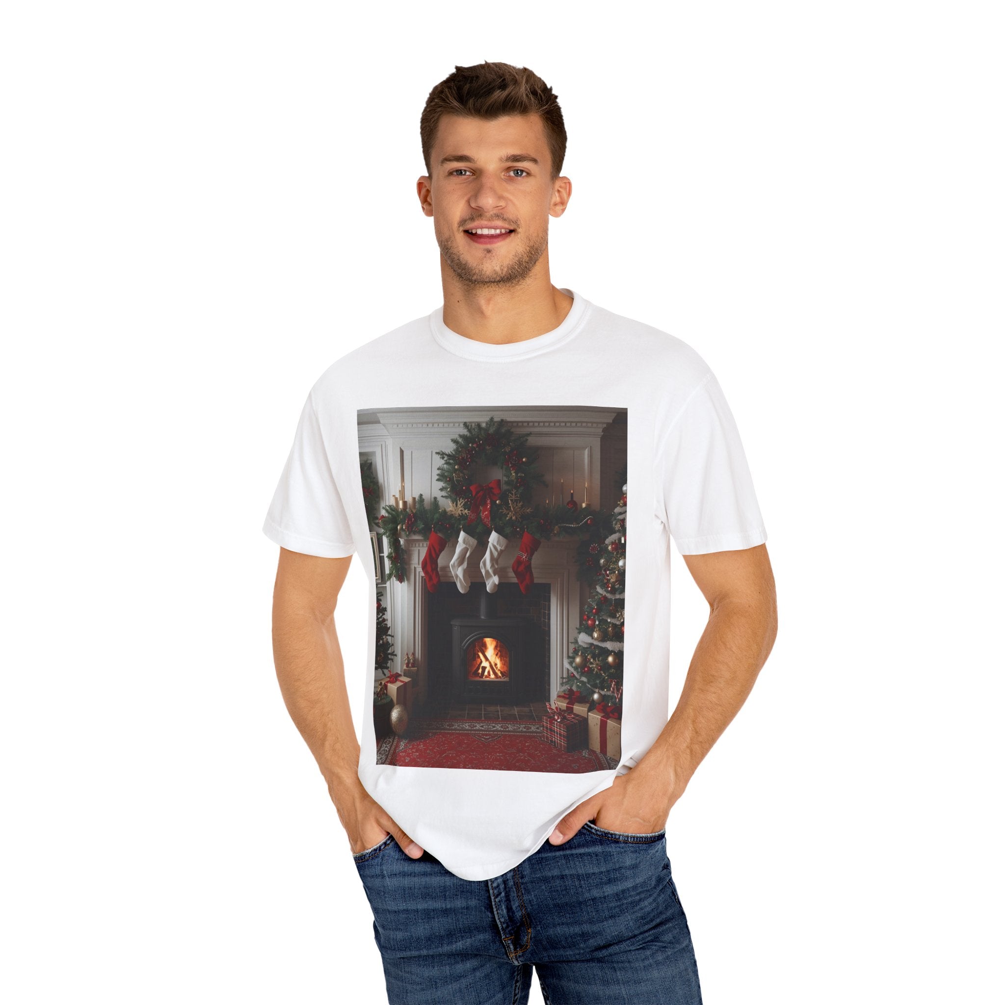 Cozy Holiday T-Shirt, Christmas Tee, Casual Winter Shirt, Family Gathering Outfit, Unisex Festive Apparel