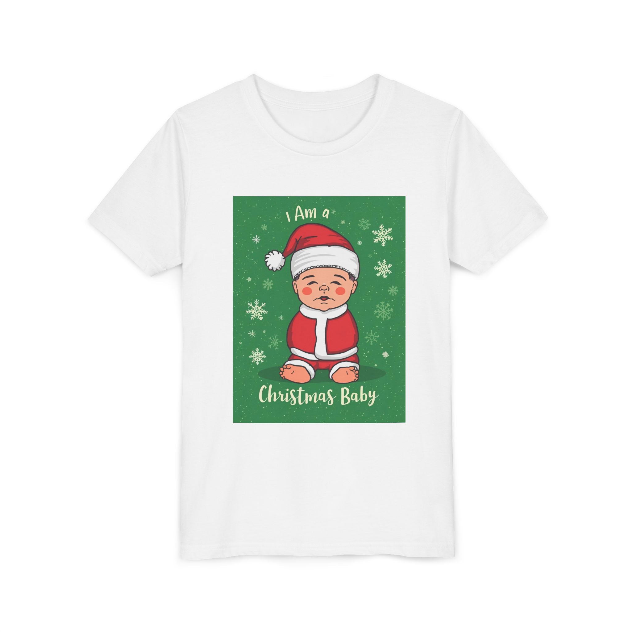 I Am A Christmas Baby Youth Short Sleeve Tee