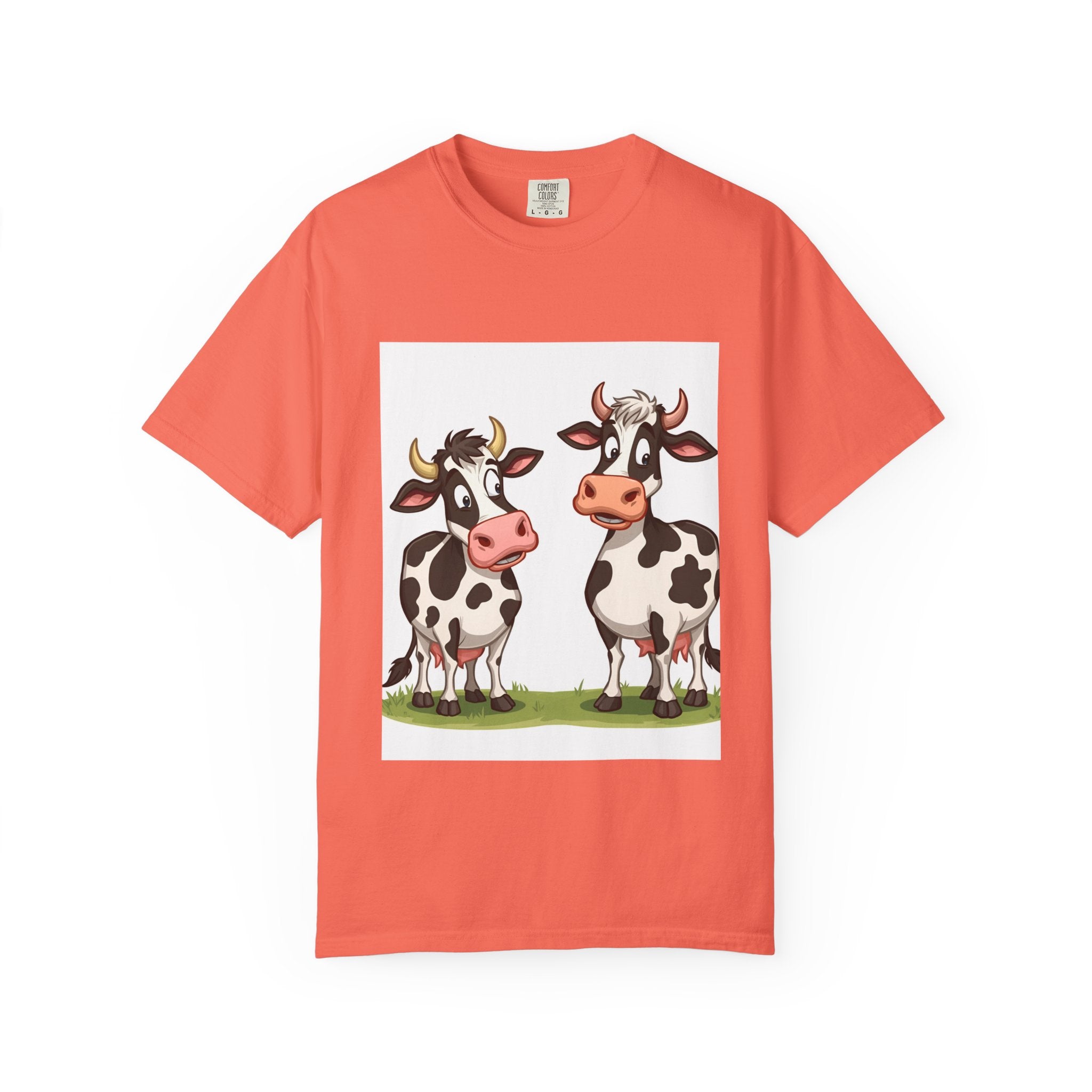 Cute Cows Unisex T-Shirt, Cute Cow Graphic Tee, Animal Lover Gift, Casual Wear, Birthday Present, Fun Farm Shirt