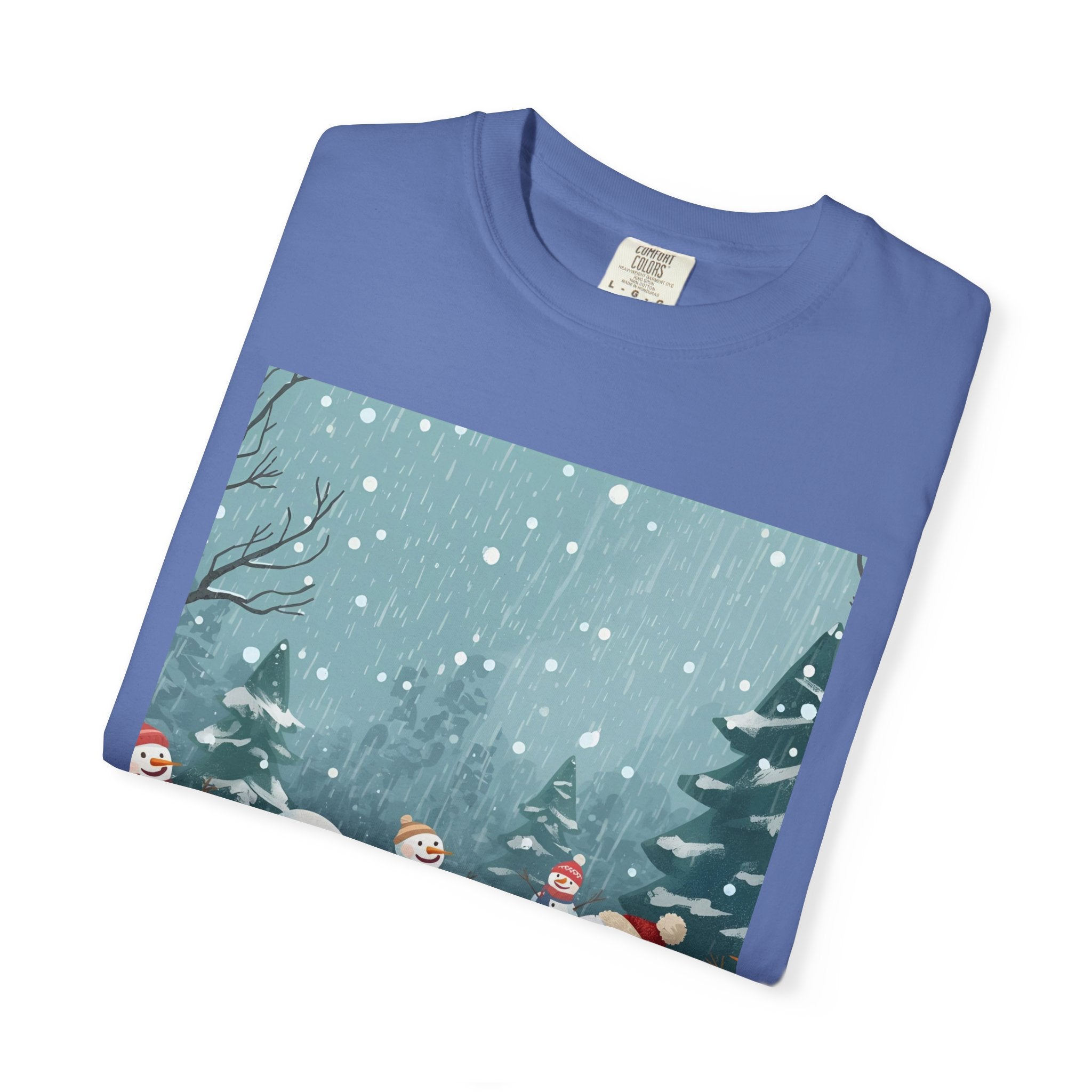 Festive Christmas Winter Wonderland Snowman T-shirt | Holiday Tee, Christmas Apparel, Gift for Him/Her, Graphic Shirt, Seasonal Fashion