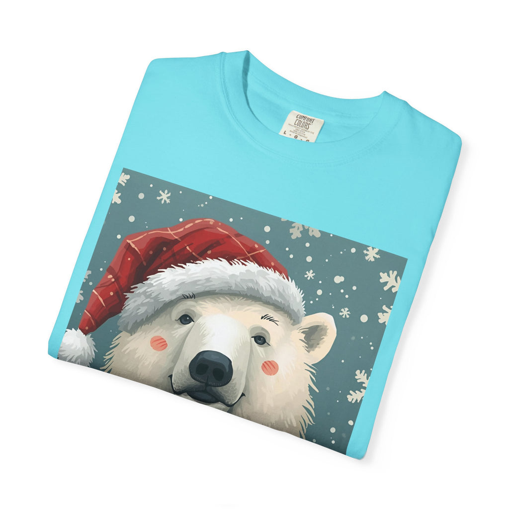 Cozy Holiday Polar Bear T-Shirt, Christmas Tee, Unisex Shirt, Festive Apparel, Gift for Animal Lovers, Winter Wear