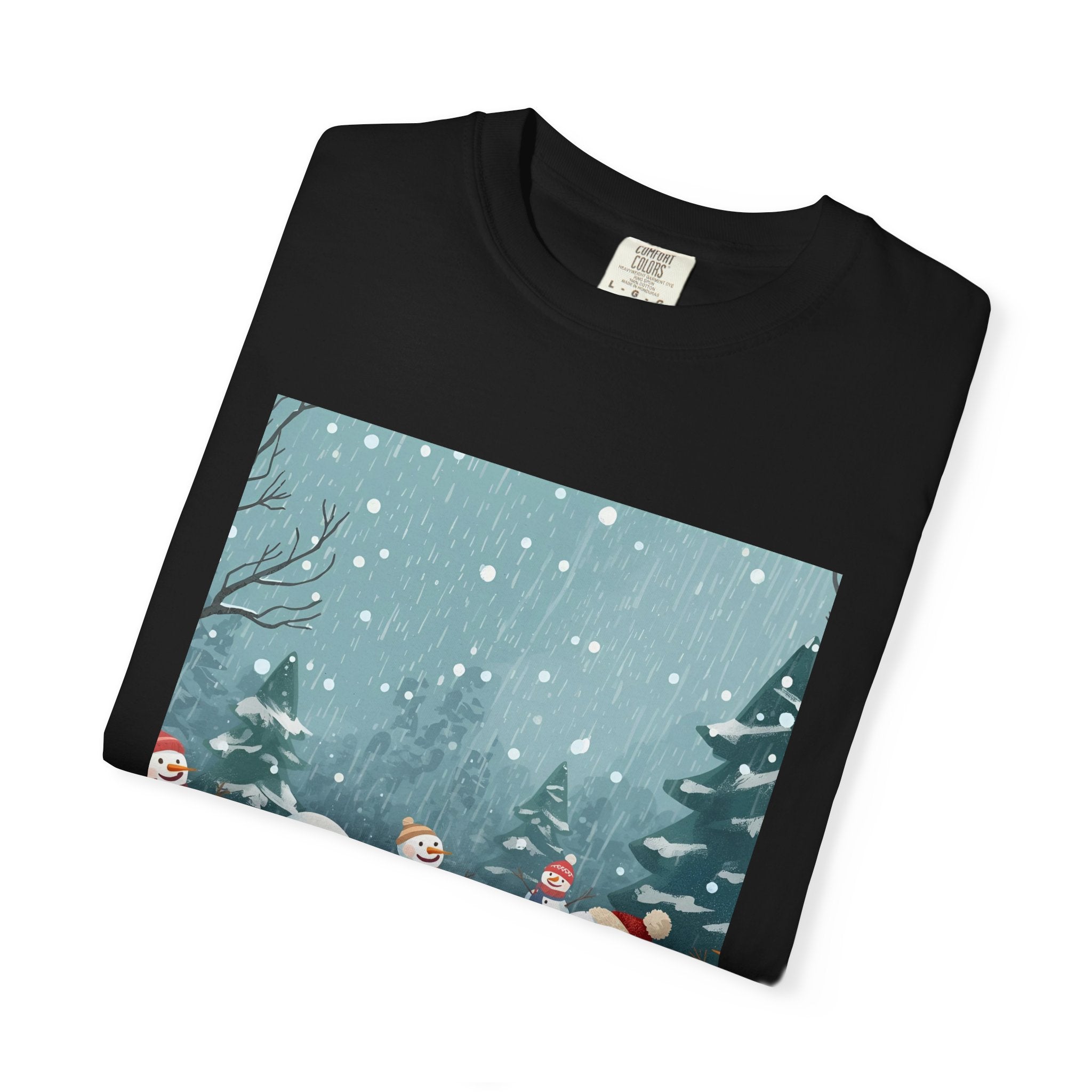 Festive Christmas Snowman Winter Wonderland T-shirt, Holiday Tee, Snowman Gift, Cozy Apparel, Unisex Christmas Shirt, Festive Winter Wear