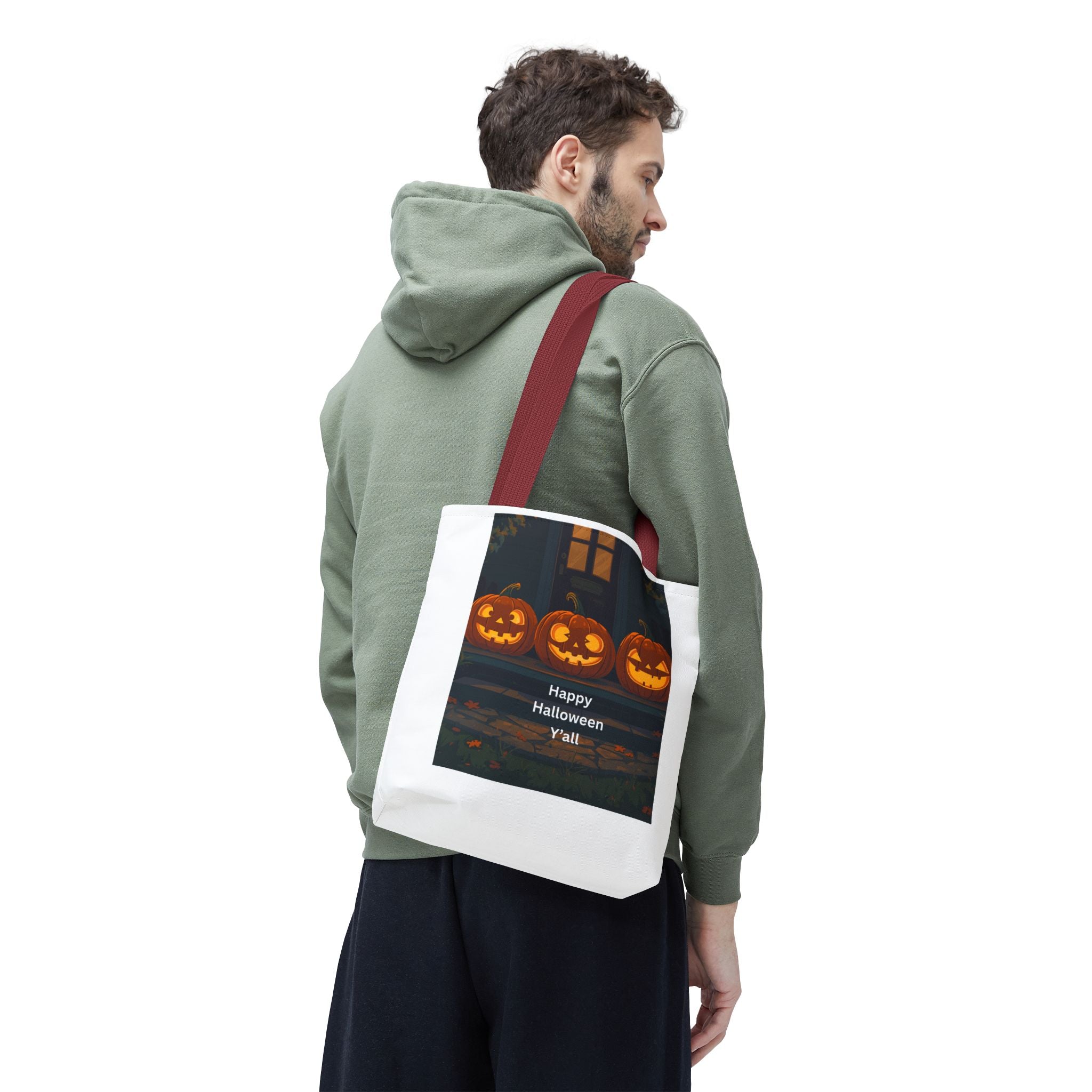 Spooky Halloween Tote Bag, Trick-or-Treat Bag, Pumpkin Bag, Fall Tote, Festive Grocery Bag, Halloween Decor