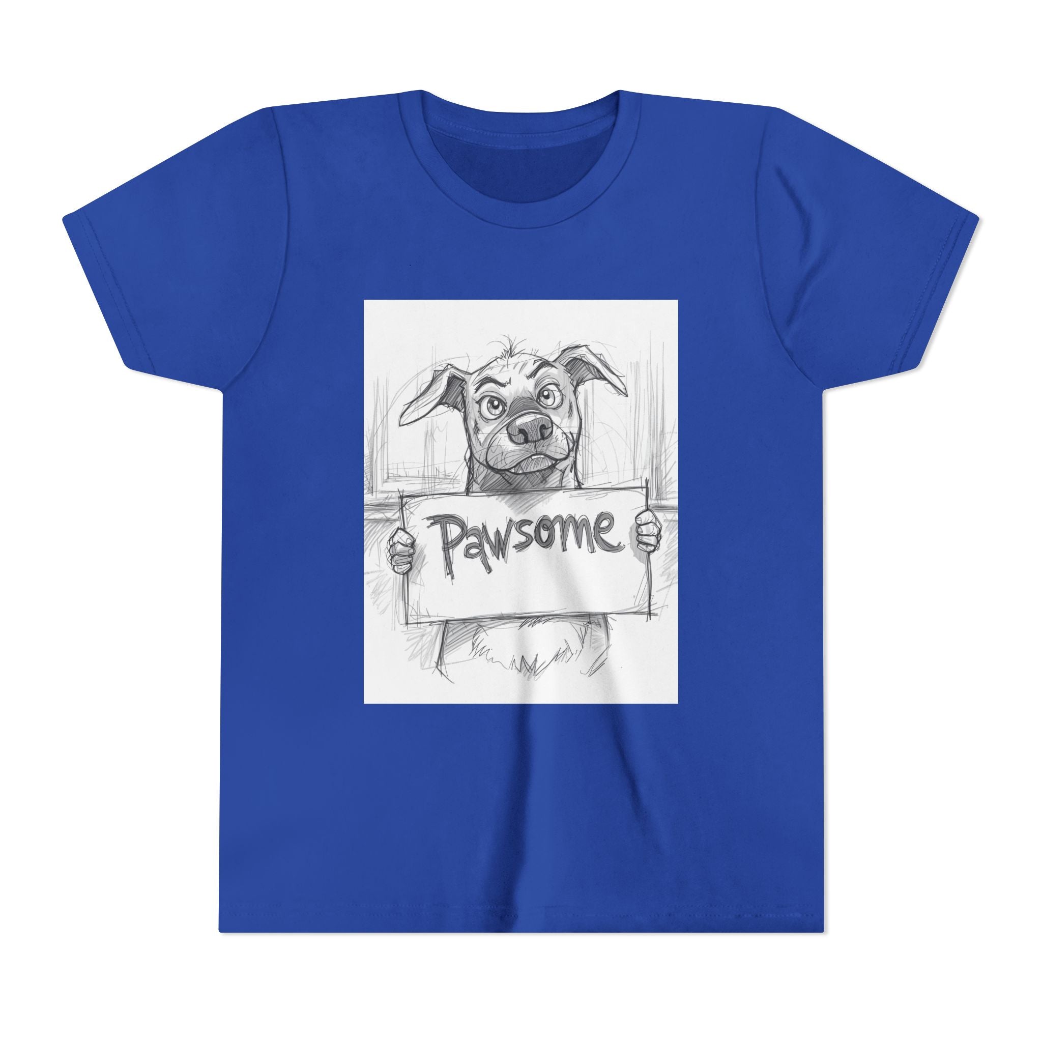 Pawsome Youth Tee - Adorable Dog Design, Gift for Animal Lovers, Birthday, Back to School, Fun Pet Shirt, Kids' Fashion