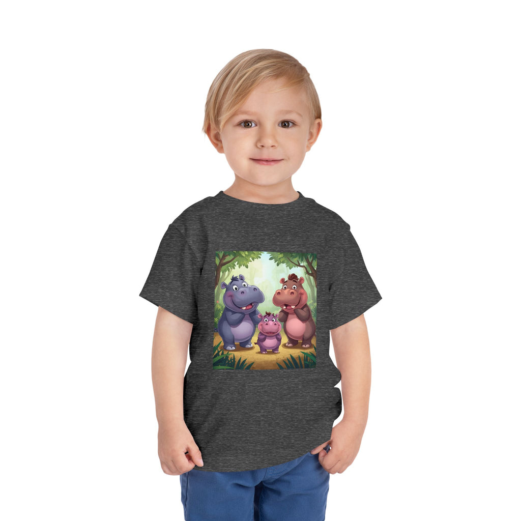 Hippo Cute Toddler Short Sleeve Tee