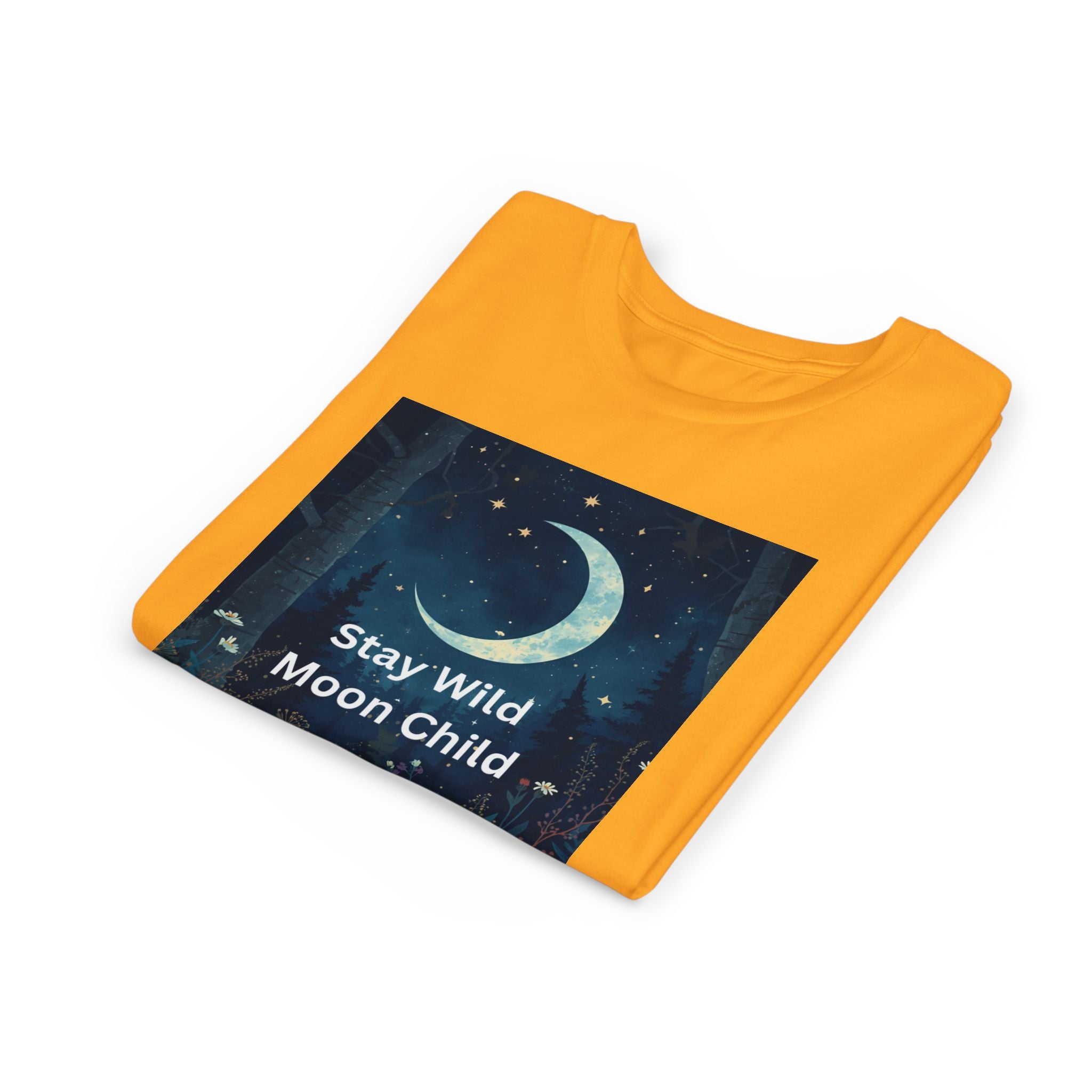 Stay Wild Moon Child Youth Tee - Adventure Tee, Nature Inspired Shirt, Cute Kids Clothing, Gift for Young Explorers, Eco-Friendly Tee