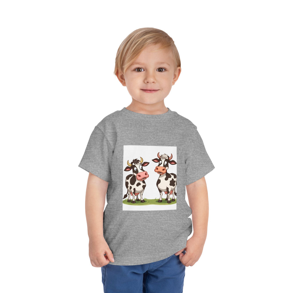 Cute Cows Toddler Short Sleeve Tee