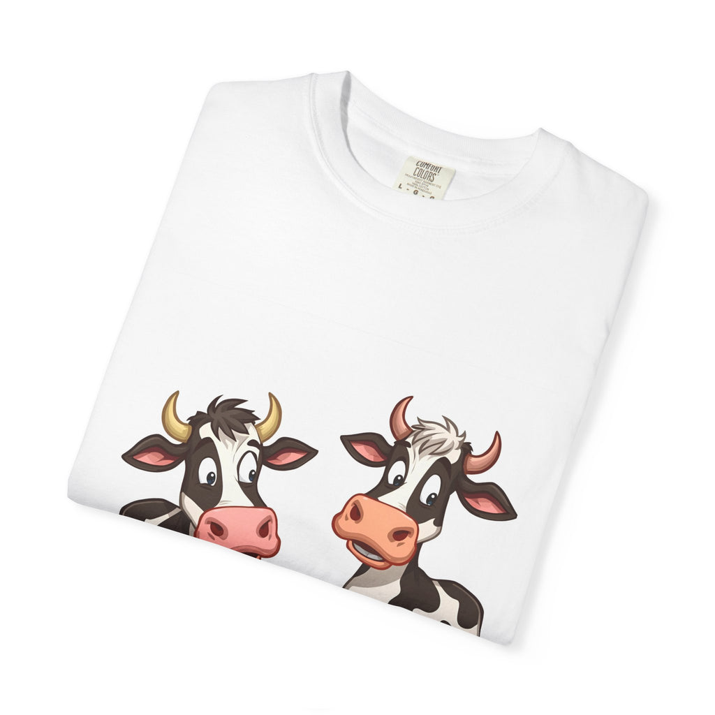 Cute Cows Unisex T-Shirt, Cute Cow Graphic Tee, Animal Lover Gift, Casual Wear, Birthday Present, Fun Farm Shirt