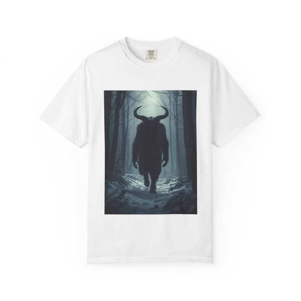 Spooky Forest Creature T-Shirt | Unisex Garment-Dyed Tee | Nature Lover Apparel, Graphic Tee, Gift for Him, Outdoor Adventure Wear