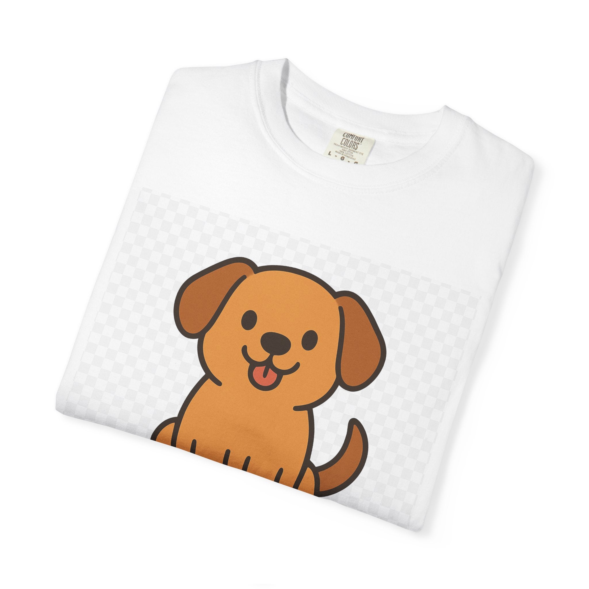 Dog Lover Garment-Dyed T-Shirt, Cute Animal Tee, Pet Parent Gift, Casual Dog Shirt, Unisex Doggy Apparel