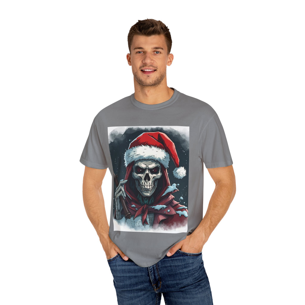 Christmas Skeleton T-Shirt, Unisex Holiday Tee, Funny Graphic Shirt, Unique Gift, Halloween & Christmas Apparel