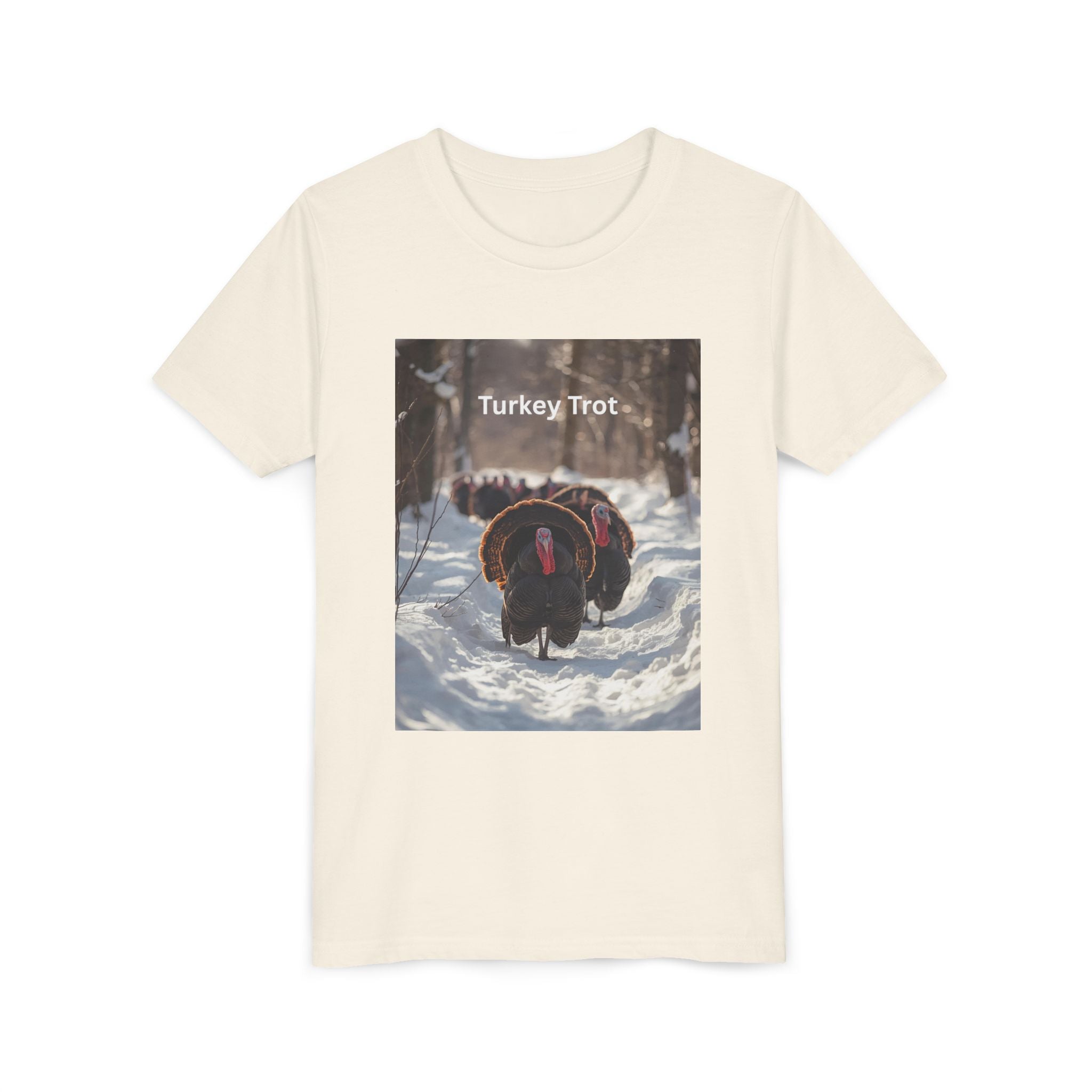 Thanksgiving Turkey Trot Youth Tee, Cute Holiday Shirt, Fall Apparel, Kids Thanksgiving Outfit, Funny Tee for Celebration