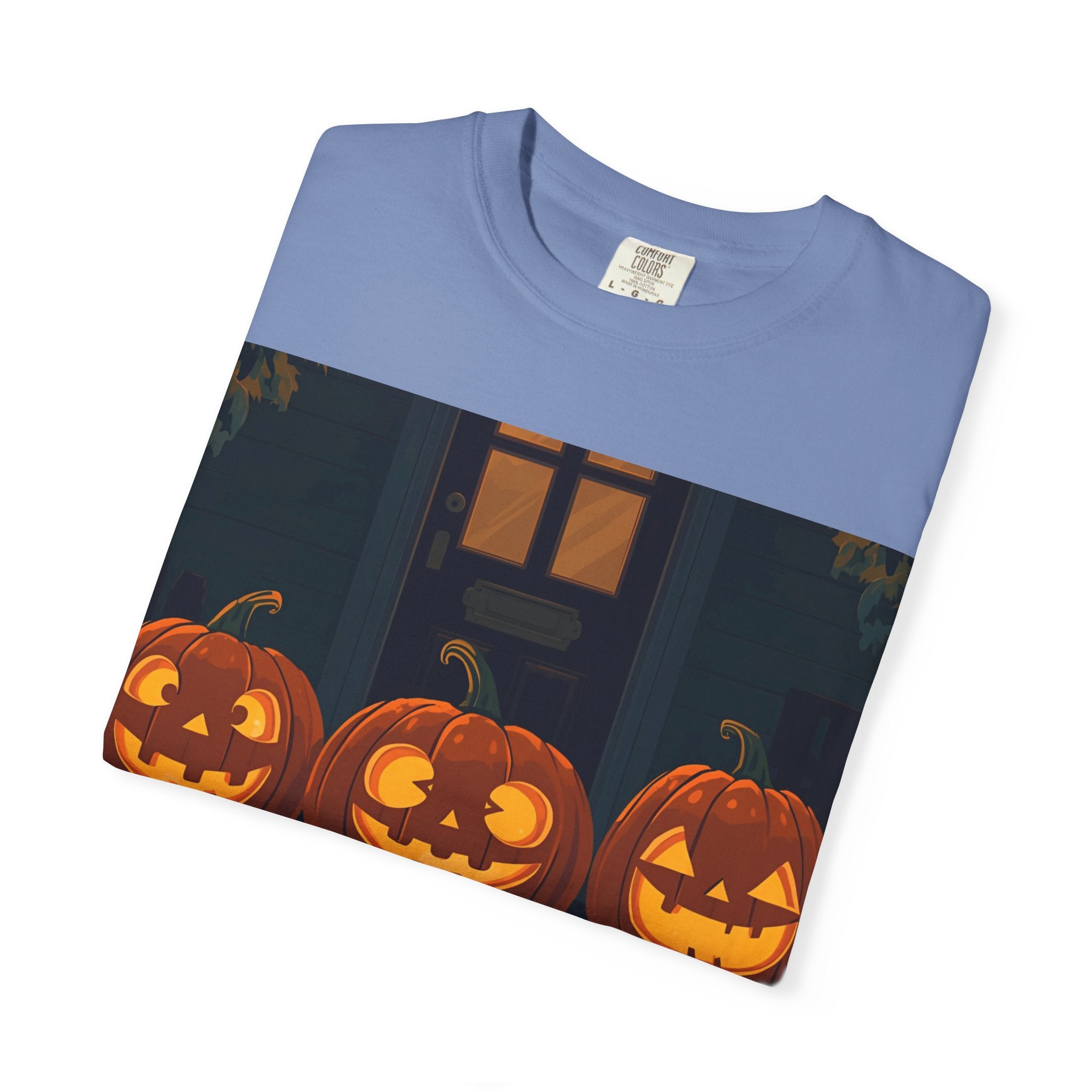 Happy Halloween Pumpkin Unisex T-shirt, Spooky Season Tee, Fall Festival Shirt, Pumpkin Graphic Top, Halloween Gift for Him/Her