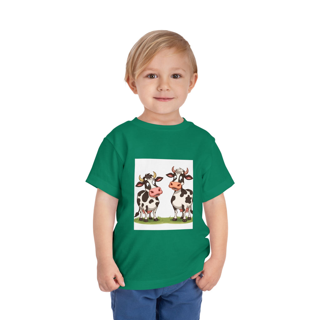 Cute Cows Toddler Short Sleeve Tee