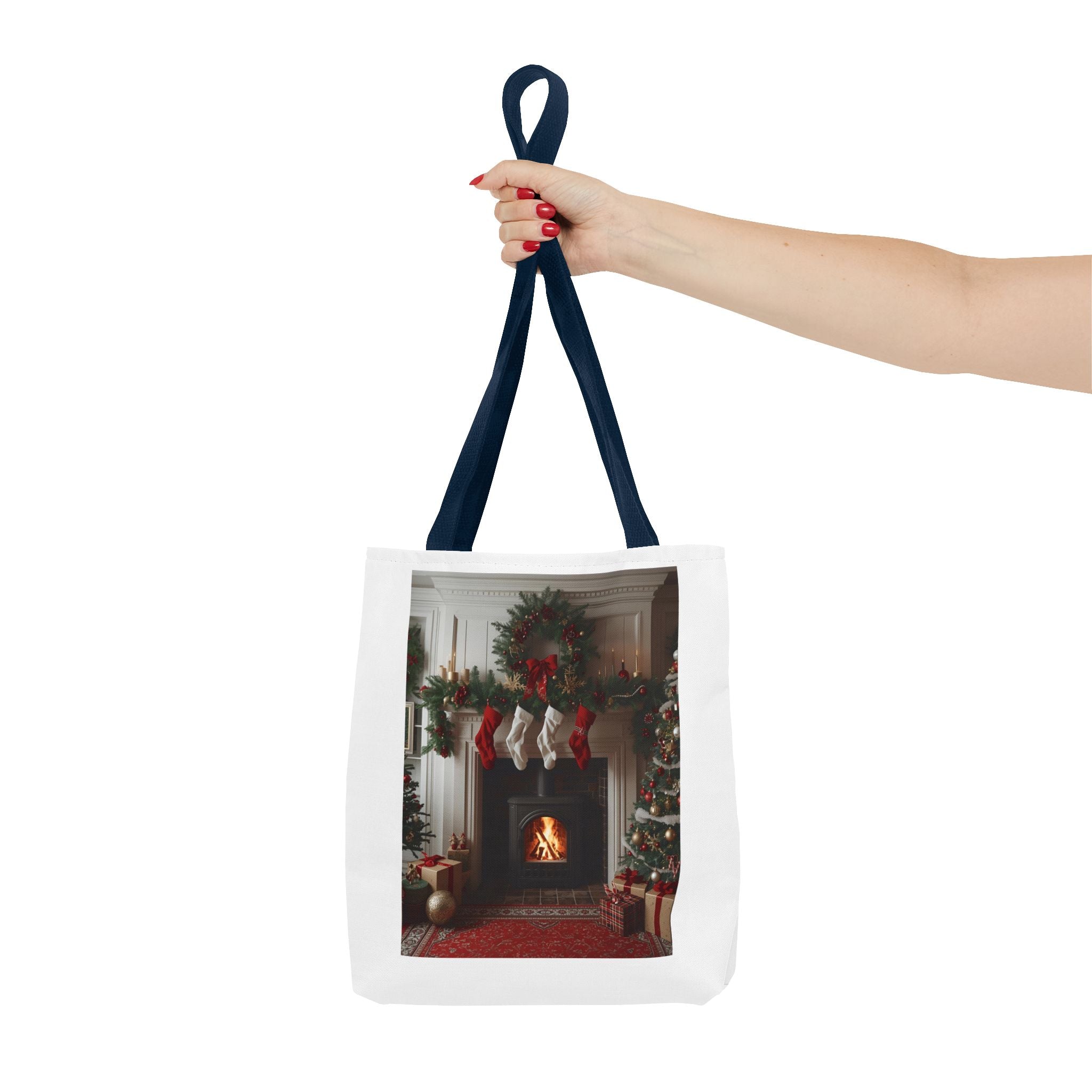 Cozy Christmas Tote Bag, Holiday Tote, Festive Bag, Gift Bag, Shopping Tote, Merry Christmas Decor, Seasonal Accessories
