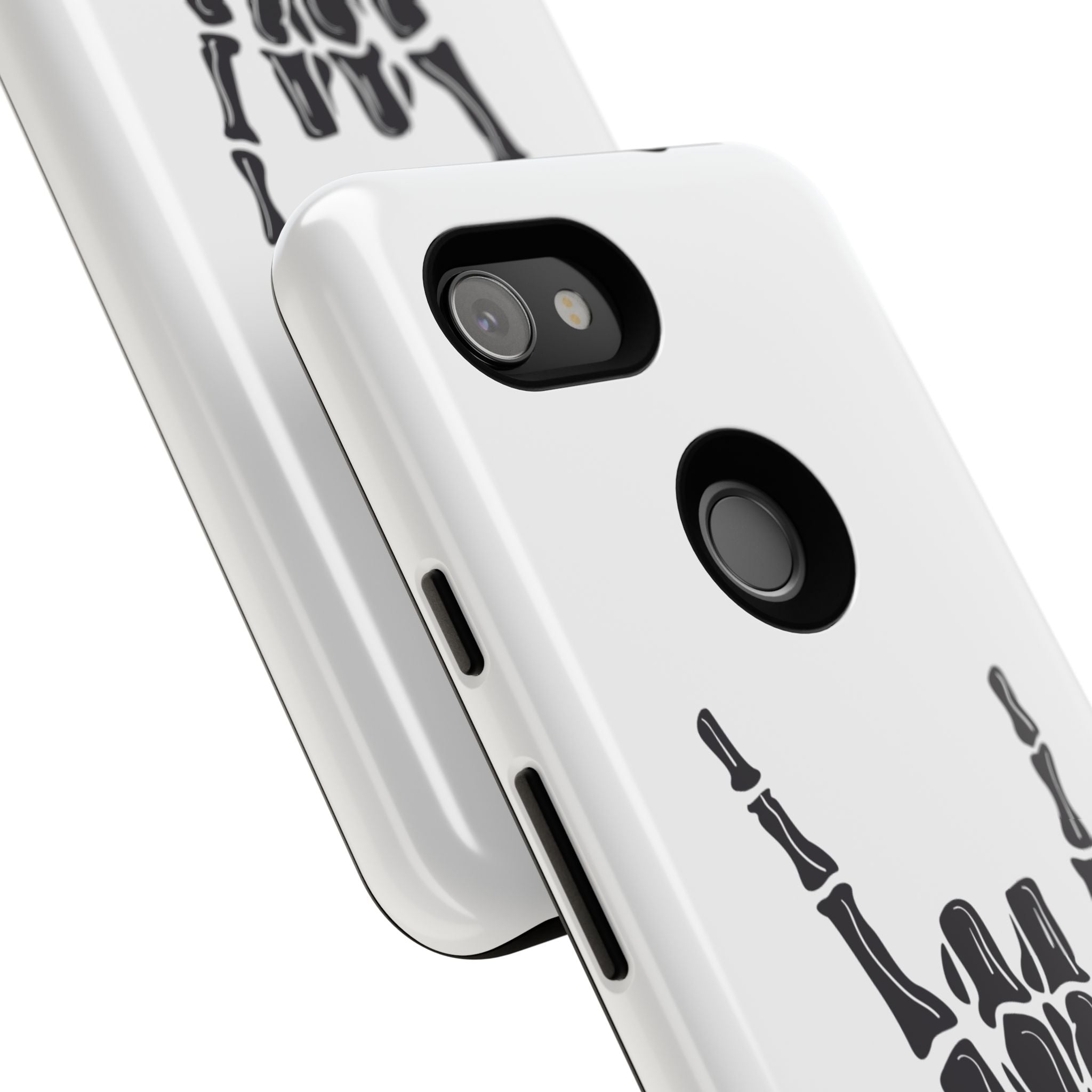 Rock On Skeleton Phone Case, Edgy Phone Cover, Tough Cases for Music Lovers, Halloween Accessories, Gifts for Him