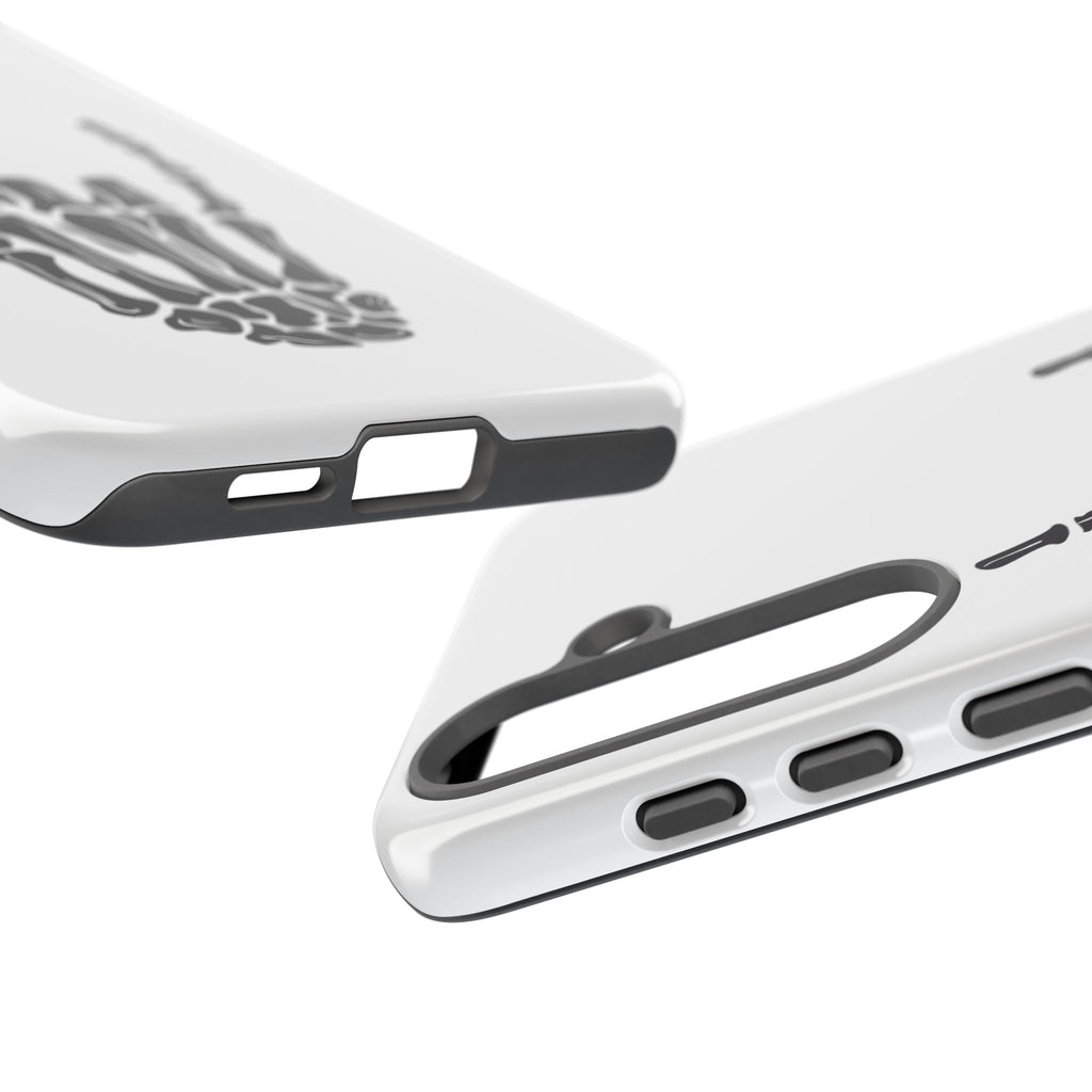 Rock On Skeleton Phone Case, Edgy Phone Cover, Tough Cases for Music Lovers, Halloween Accessories, Gifts for Him