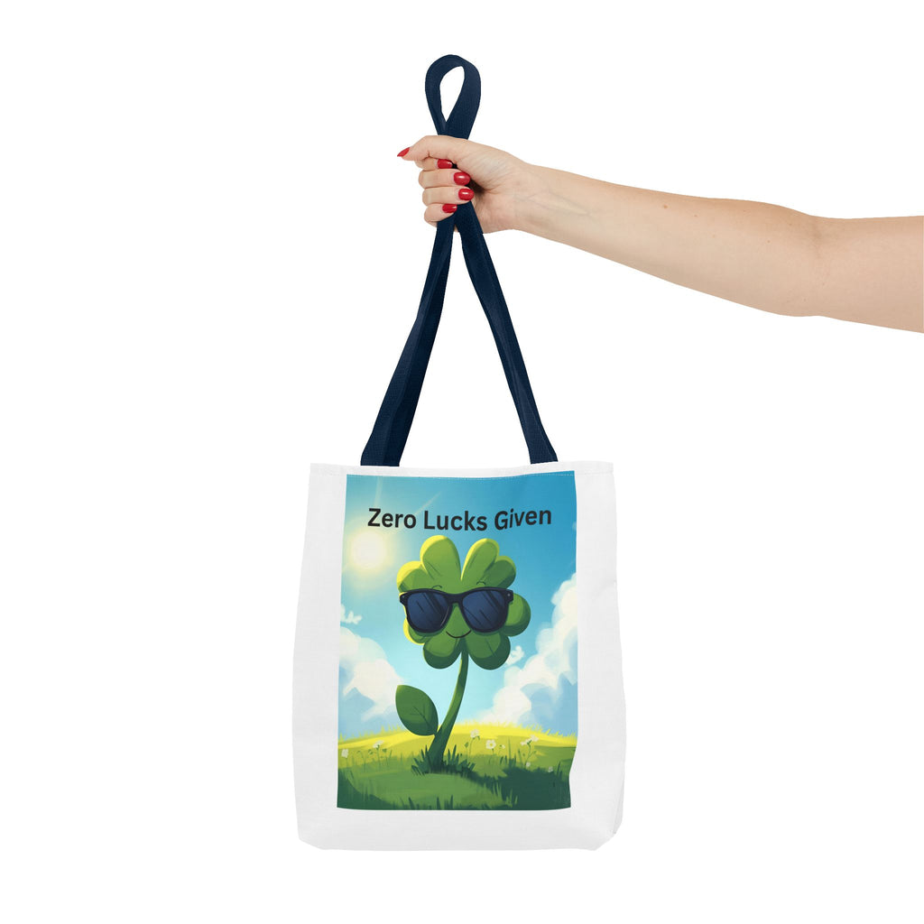 Zero Lucks Given Playful St. Patrick's Day Tote Bag, Fun Canvas Bag for Shoppers, Zero Lucks Given Bag, Gift for Friends, Travel Bag, Everyday Use