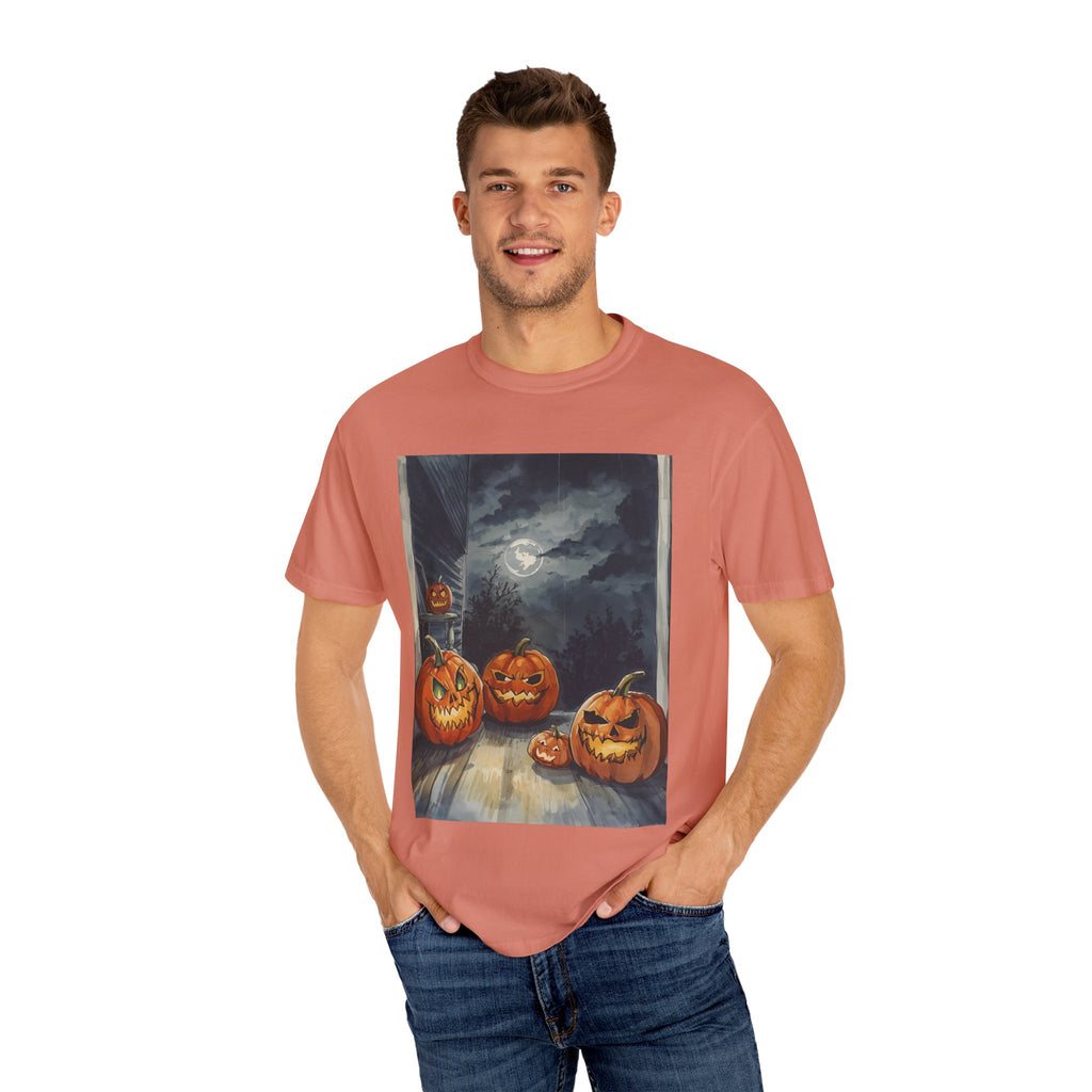Halloween Pumpkin Scary T-shirt - Perfect for Fall Celebrations, Trick or Treat, Autumn Fashion, Costume Party, Spooky Vibes