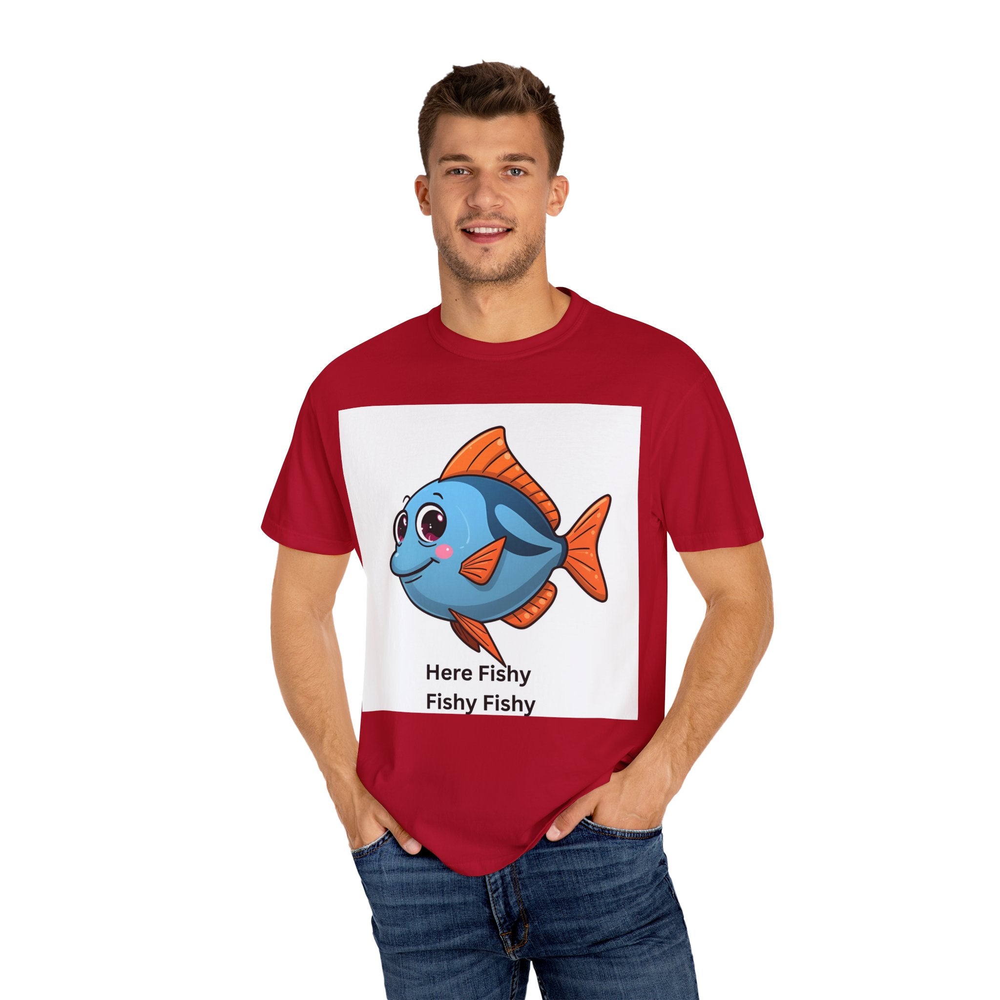 Fishy Fishy Fishy Unisex Garment-Dyed T-shirt