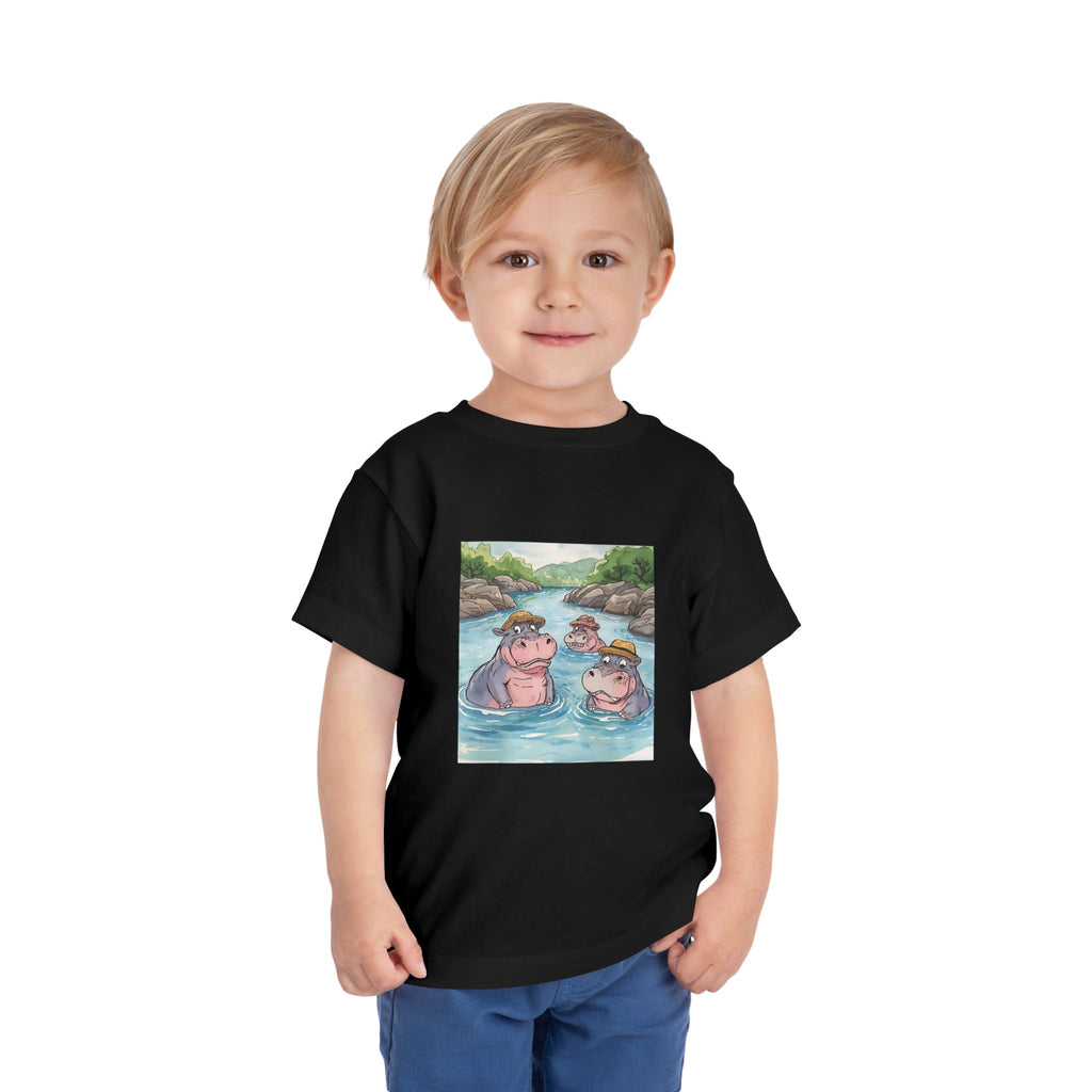 Hippo Cute Toddler Short Sleeve Tee