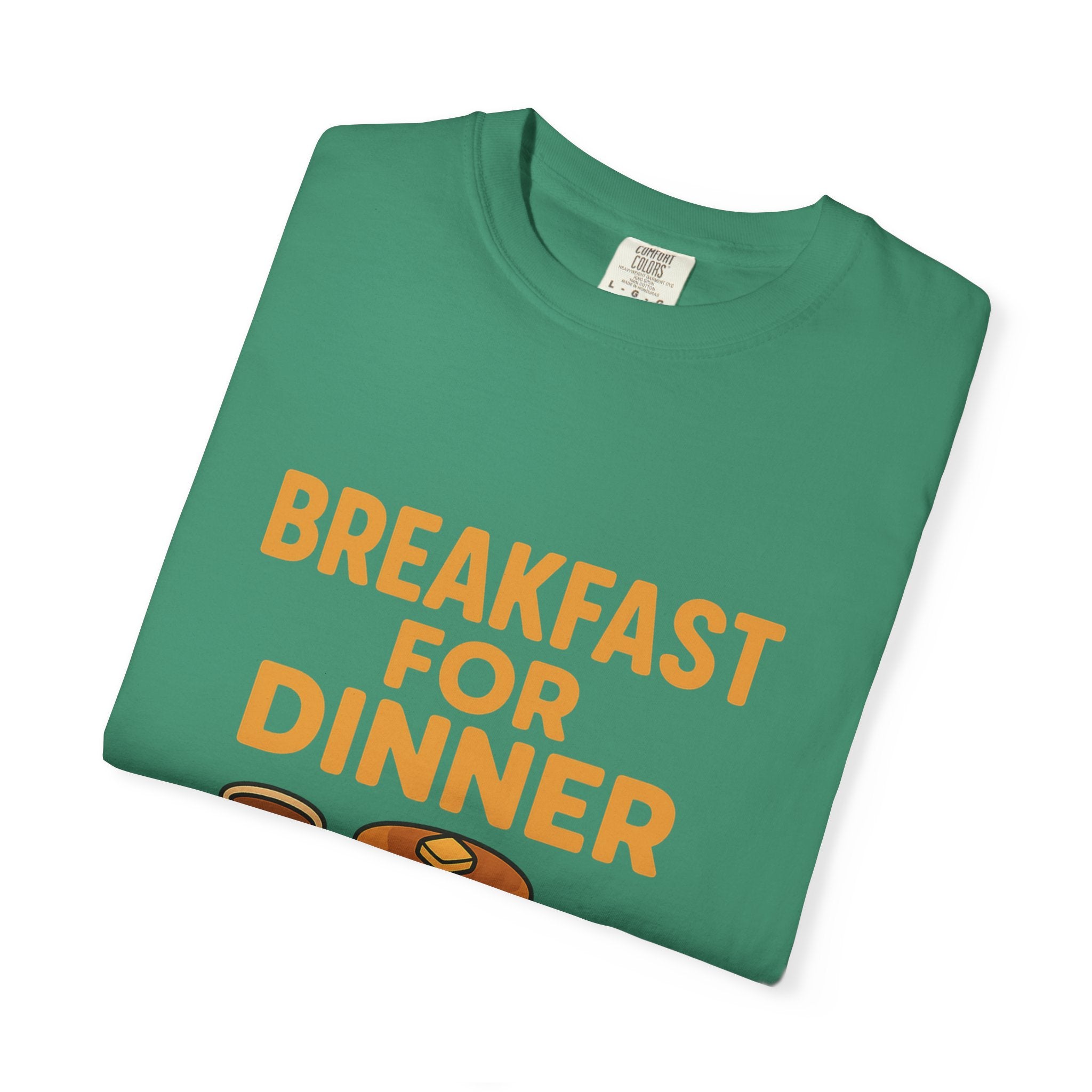 Cute Breakfast for Dinner Unisex T-shirt | Fun Foodie Tee, Gift for Food Lovers, Casual Wear, Brunch Shirt, Breakfast Lovers