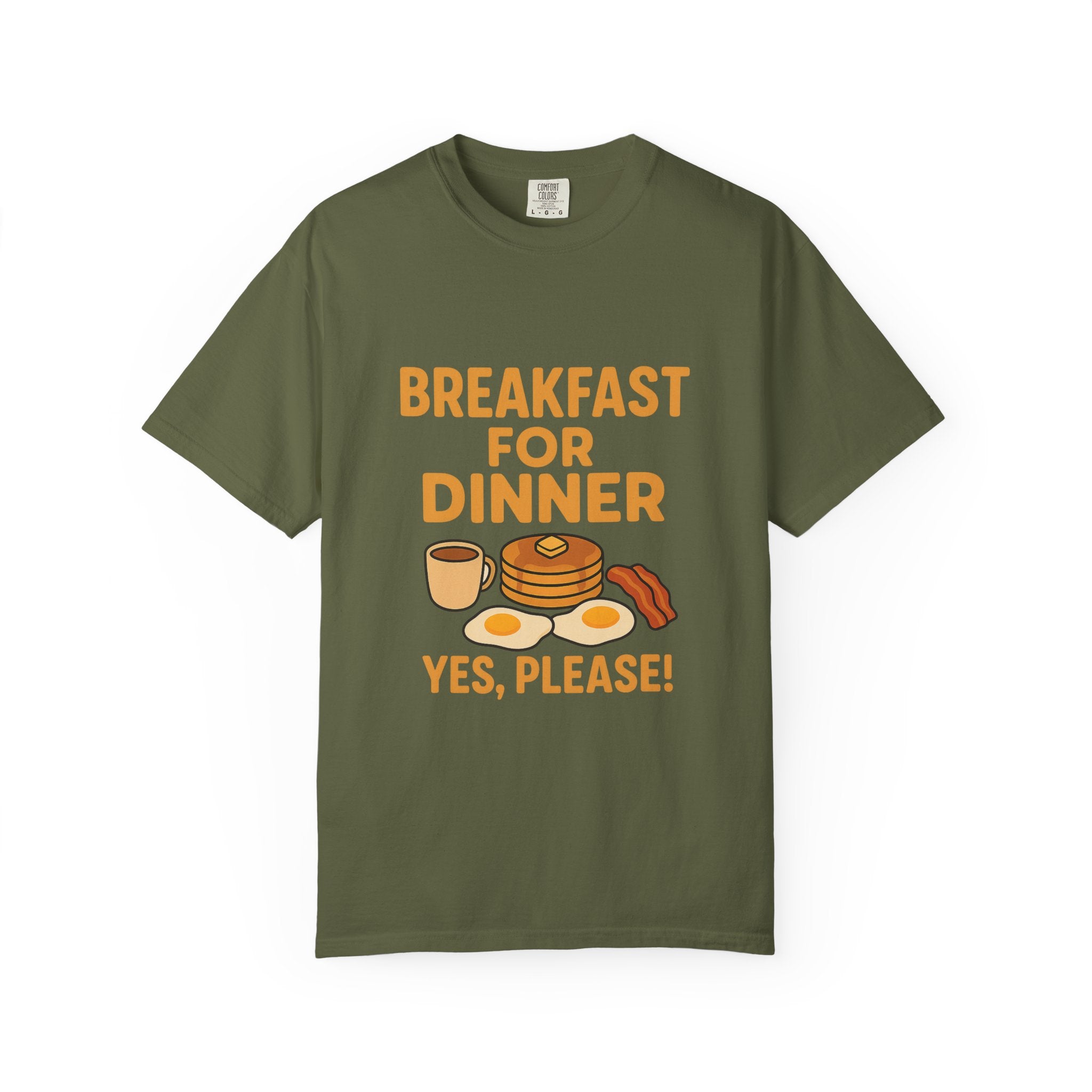 Cute Breakfast for Dinner Unisex T-shirt | Fun Foodie Tee, Gift for Food Lovers, Casual Wear, Brunch Shirt, Breakfast Lovers