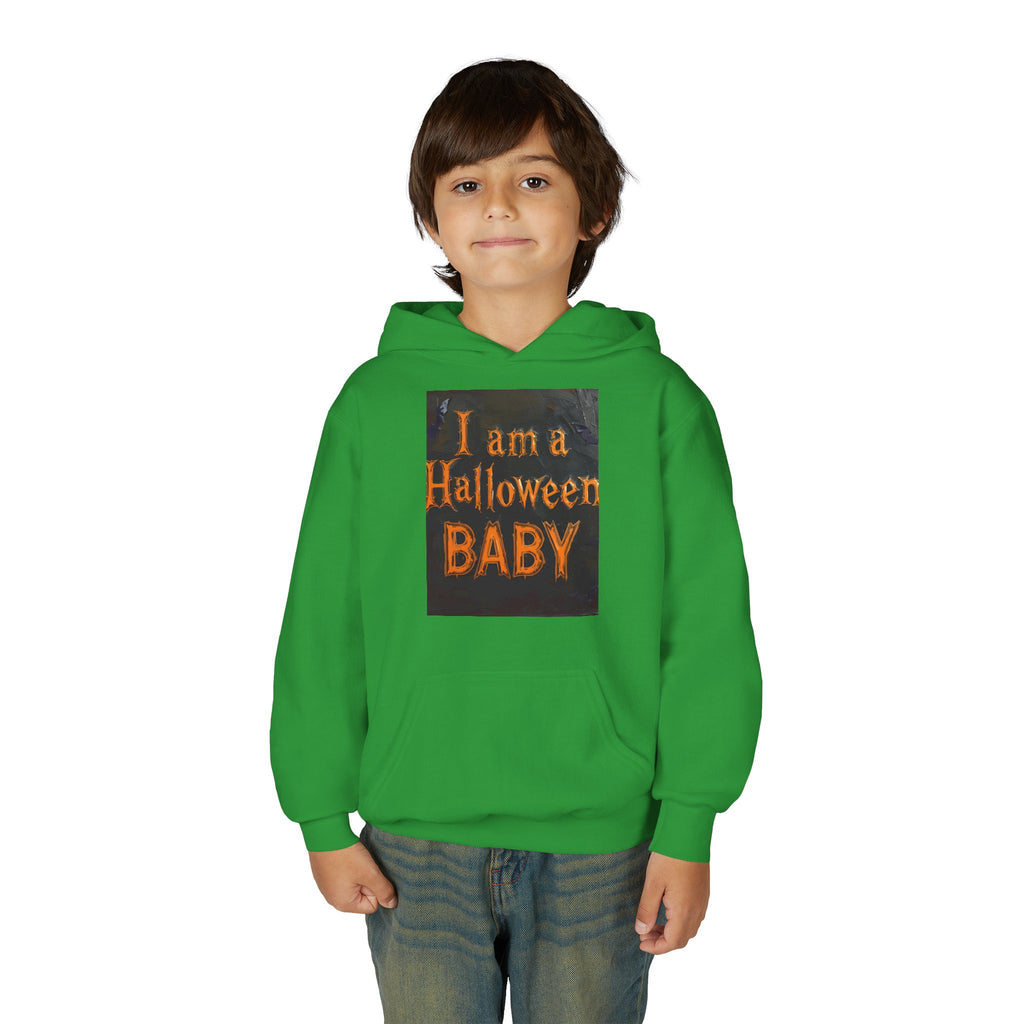I Am A Halloween Baby Youth Heavy Blend Hooded Sweatshirt