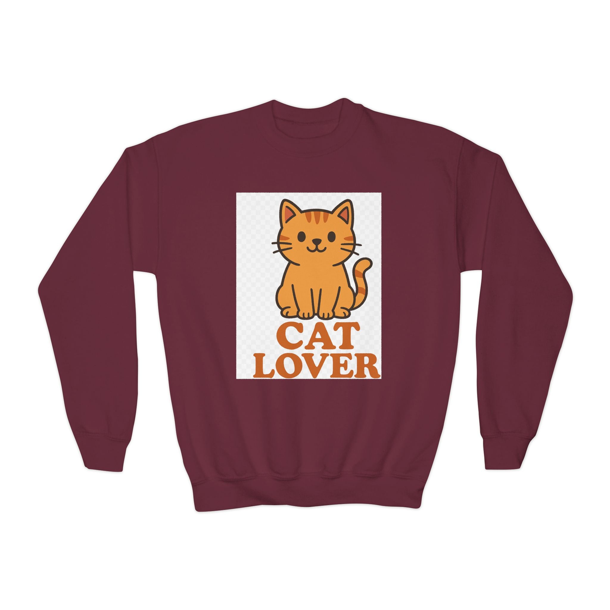 Cat Lover Youth Crewneck Sweatshirt
