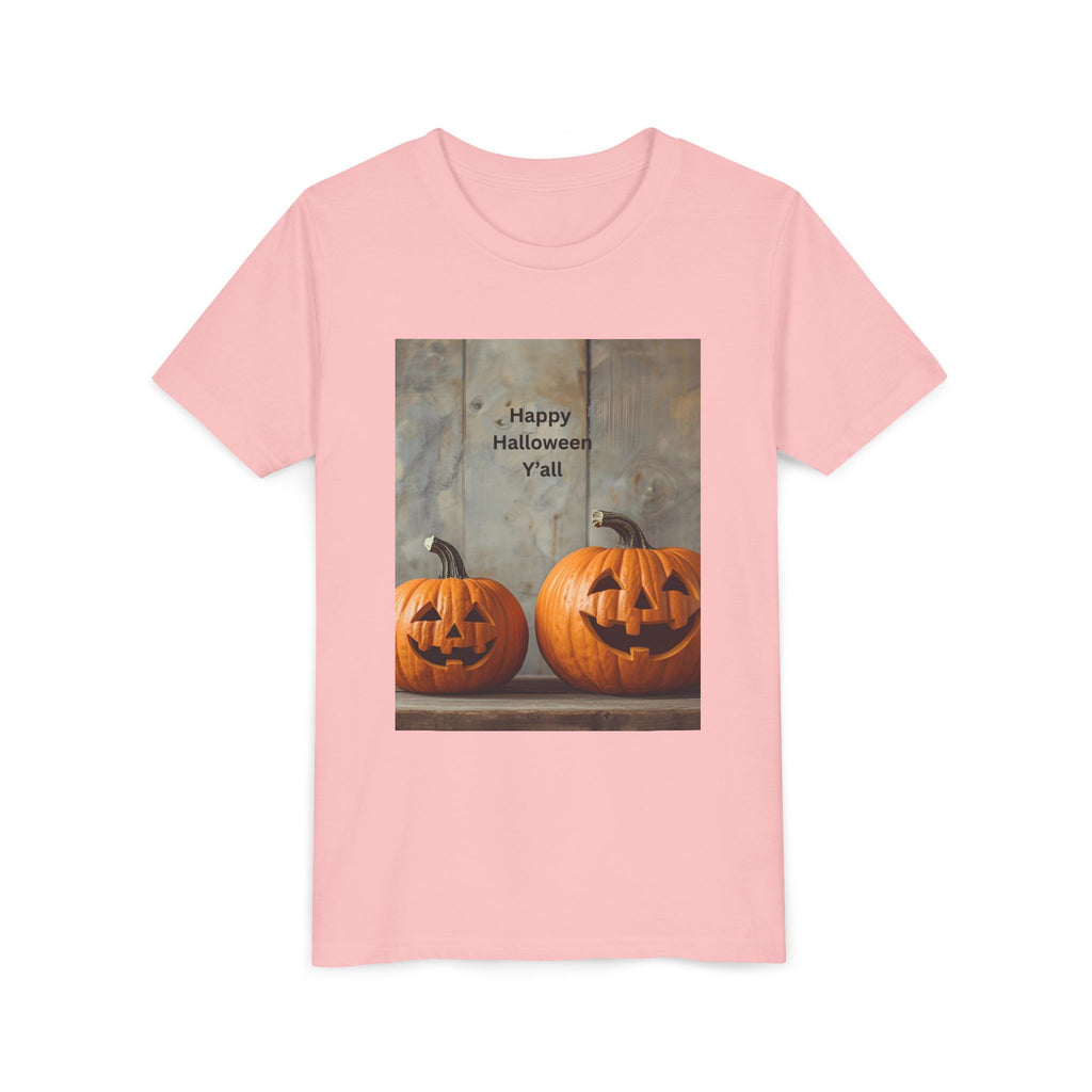 Halloween Pumpkin Youth Tee, Spooky Kids Shirt, Pumpkin Graphic Tee, Fall Celebration Gift, Trick or Treat Outfit