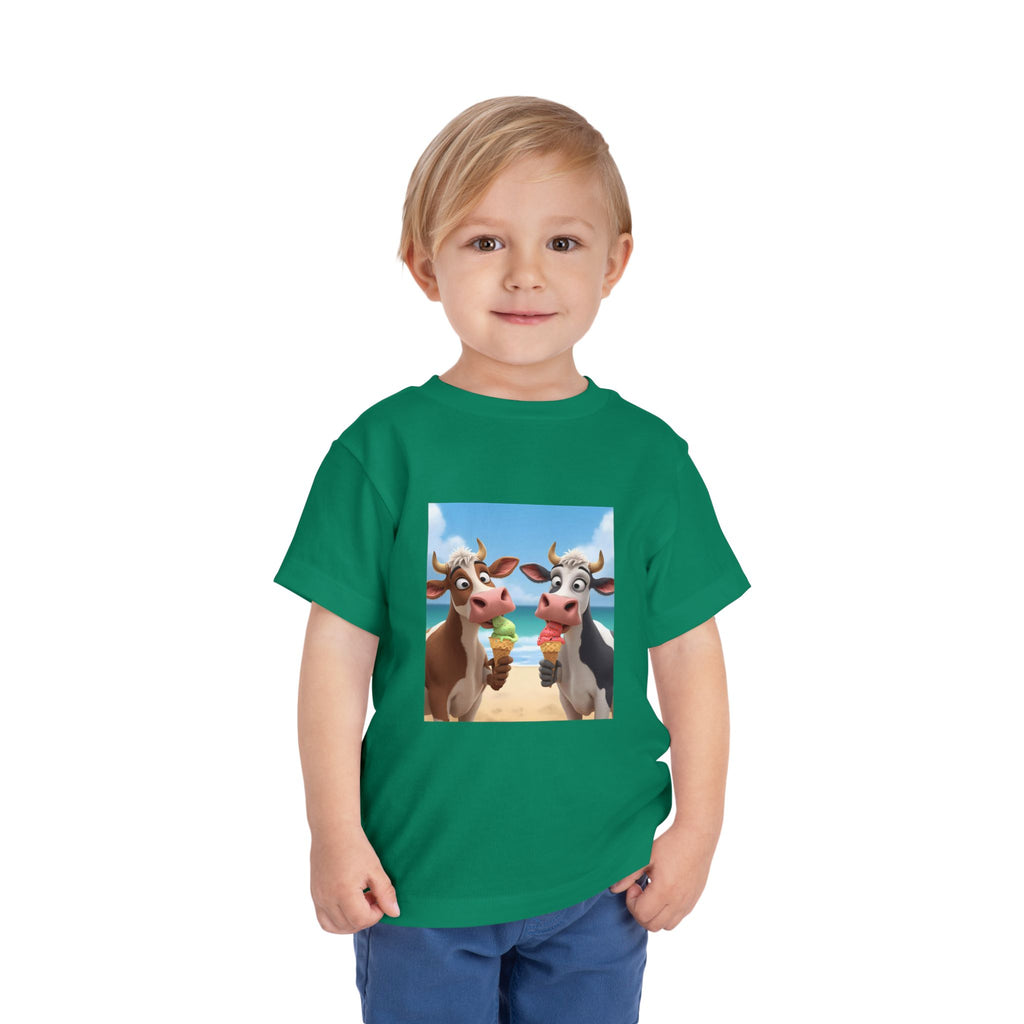 Beachy Cow Toddler Short Sleeve Tee