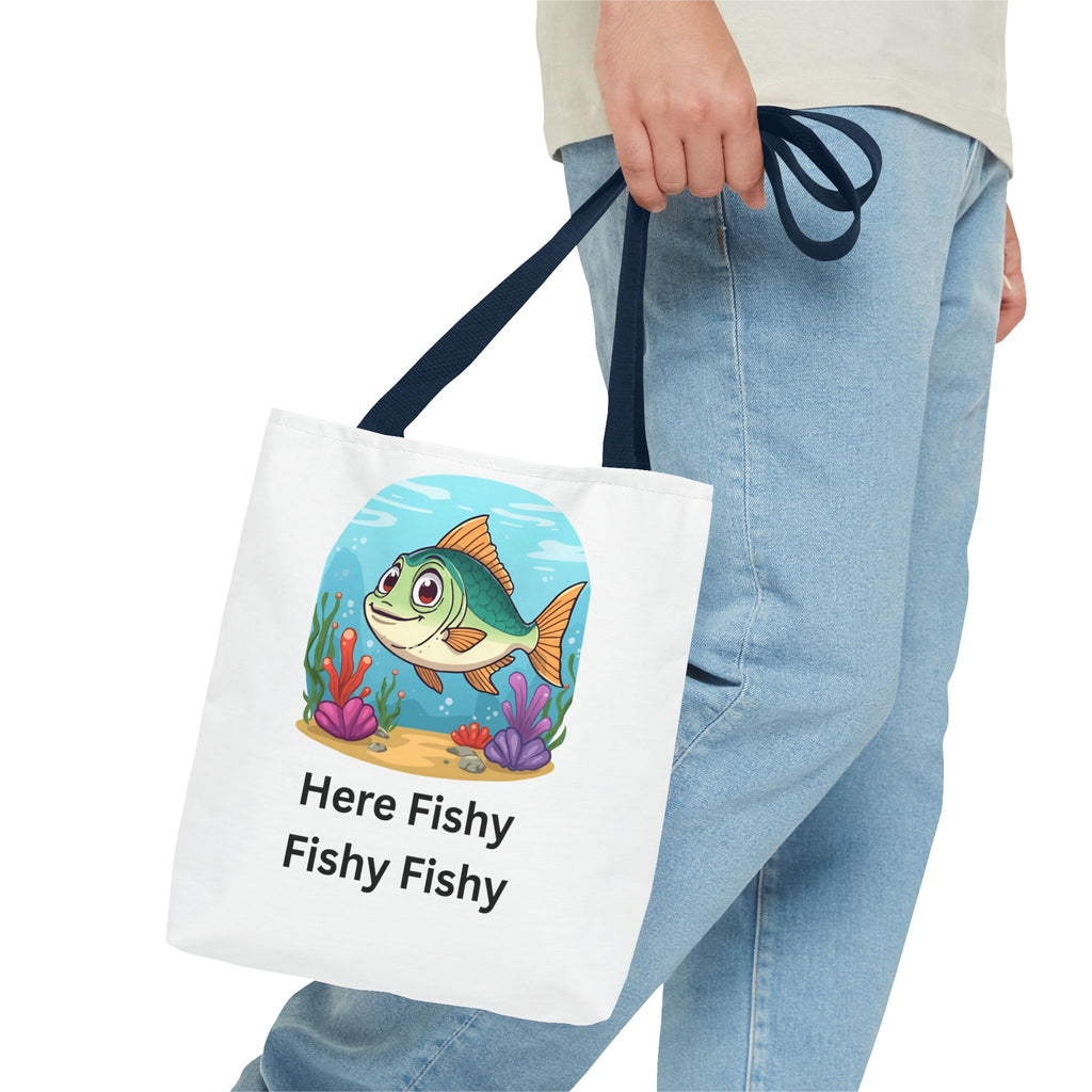 Here Fishy Fishy Fishy Tote Bag (AOP)