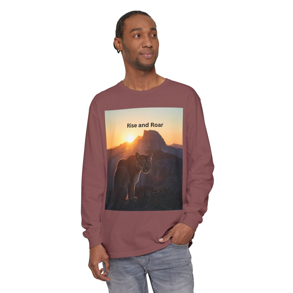 Rise And Roar Unisex Garment-dyed Long Sleeve T-Shirt