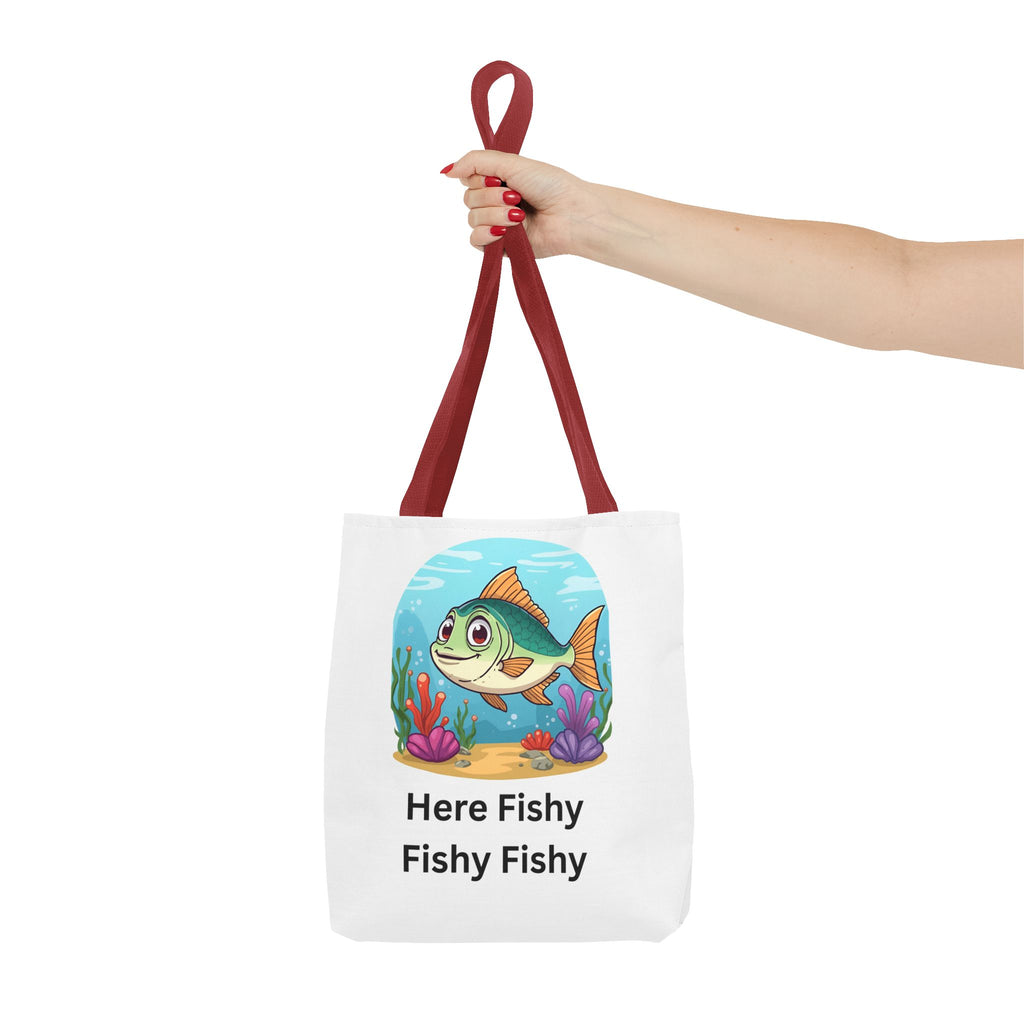 Here Fishy Fishy Fishy Tote Bag (AOP)